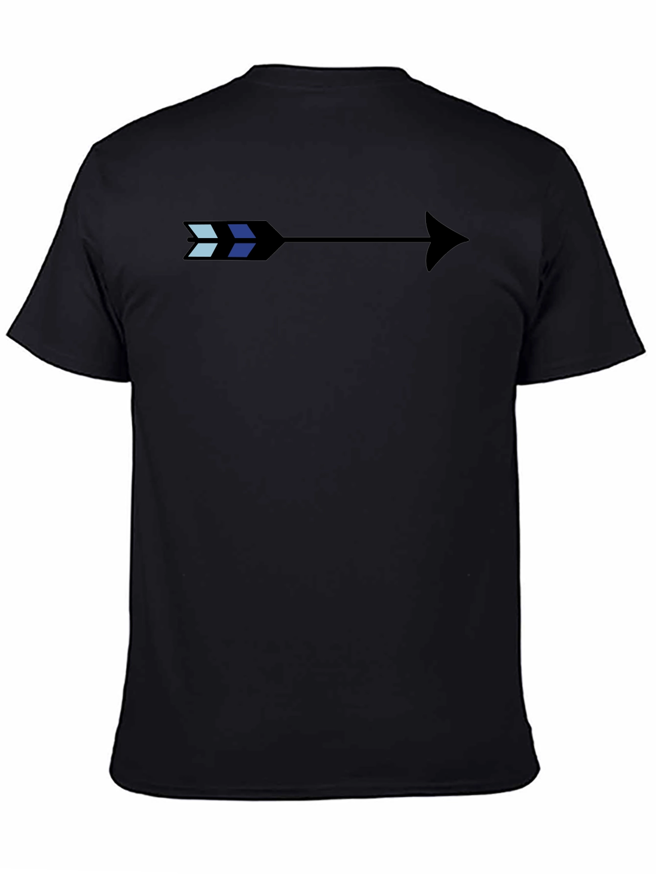 Stylish Arrow Graphic Black T-Shirt