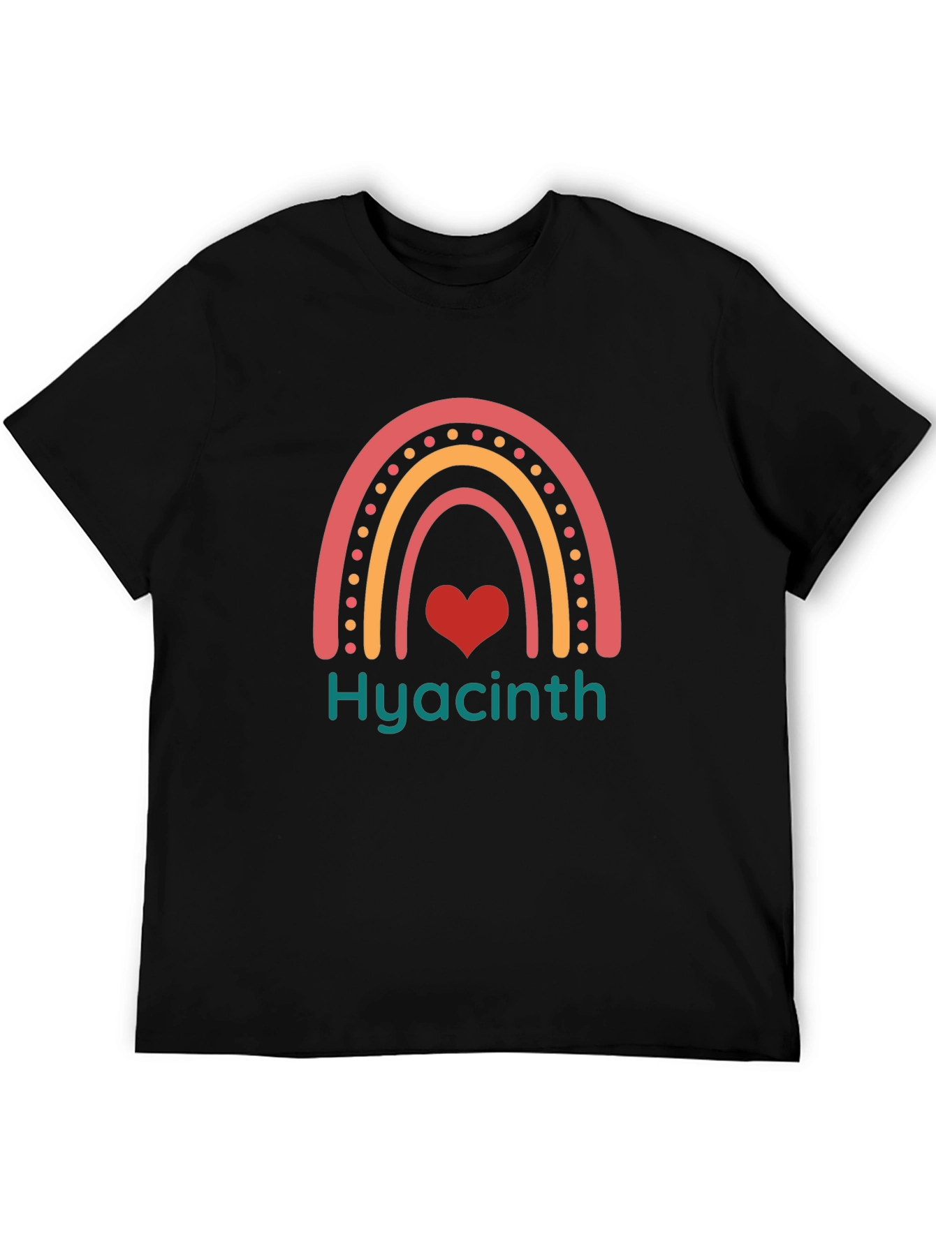 Hyacinth Rainbow Heart Tee - Stylish Comfort