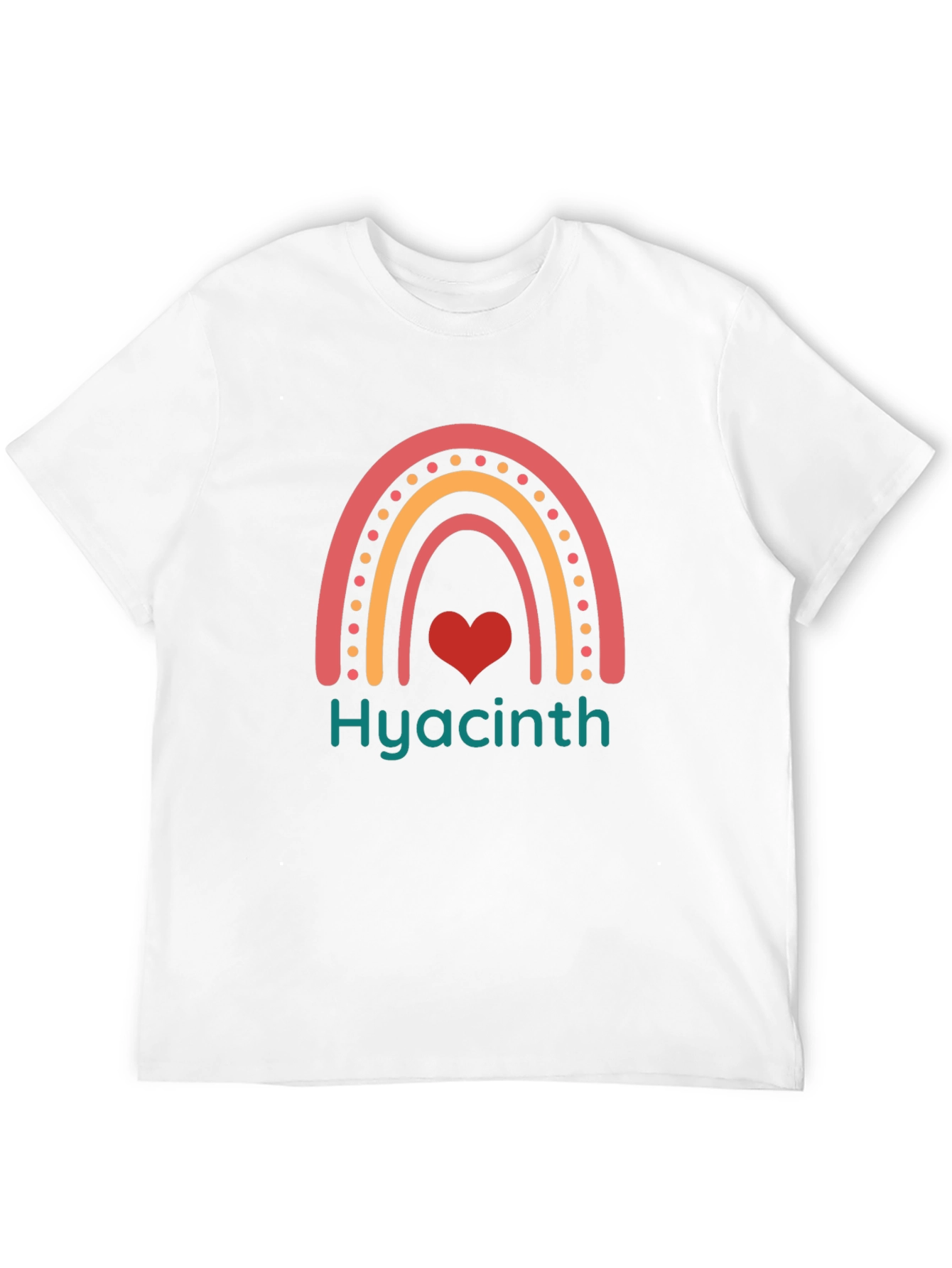 Hyacinth Rainbow Heart Tee - Stylish Comfort