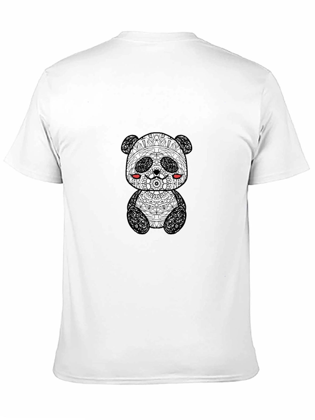Black Panda Bear Graphic T-Shirt