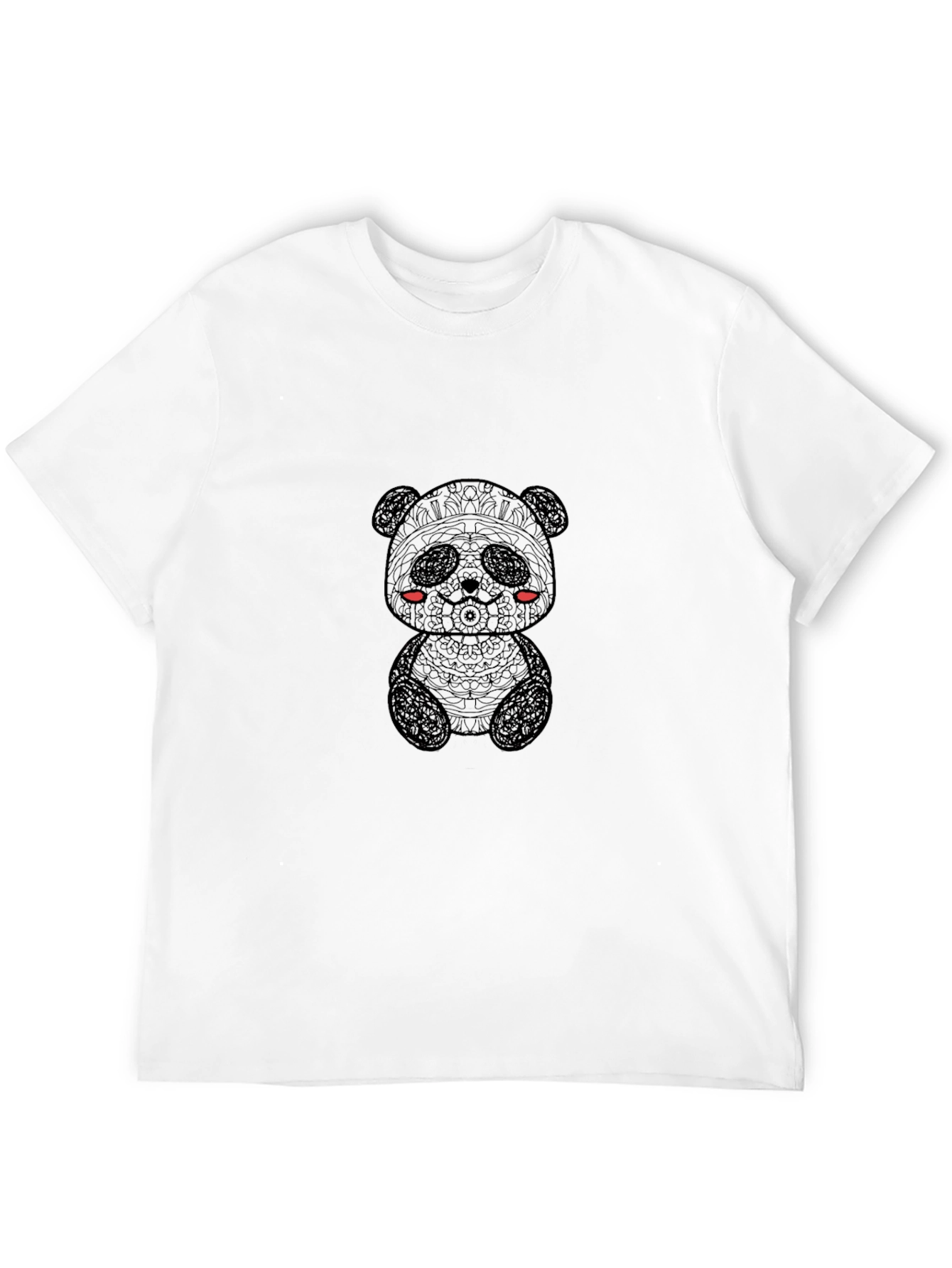Black Panda Bear Graphic T-Shirt