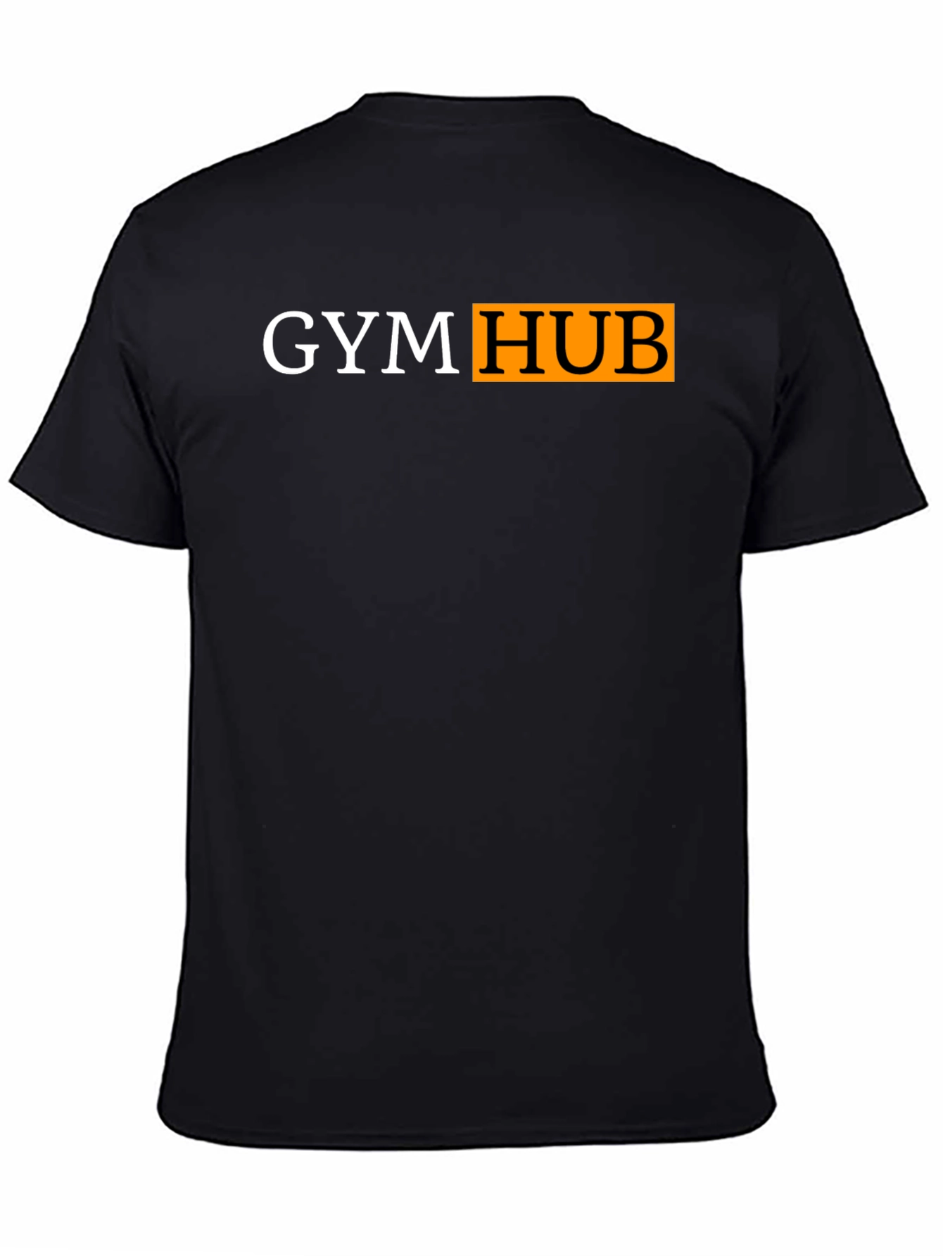 Gym Hub Black T-Shirt - Funny Workout Tee
