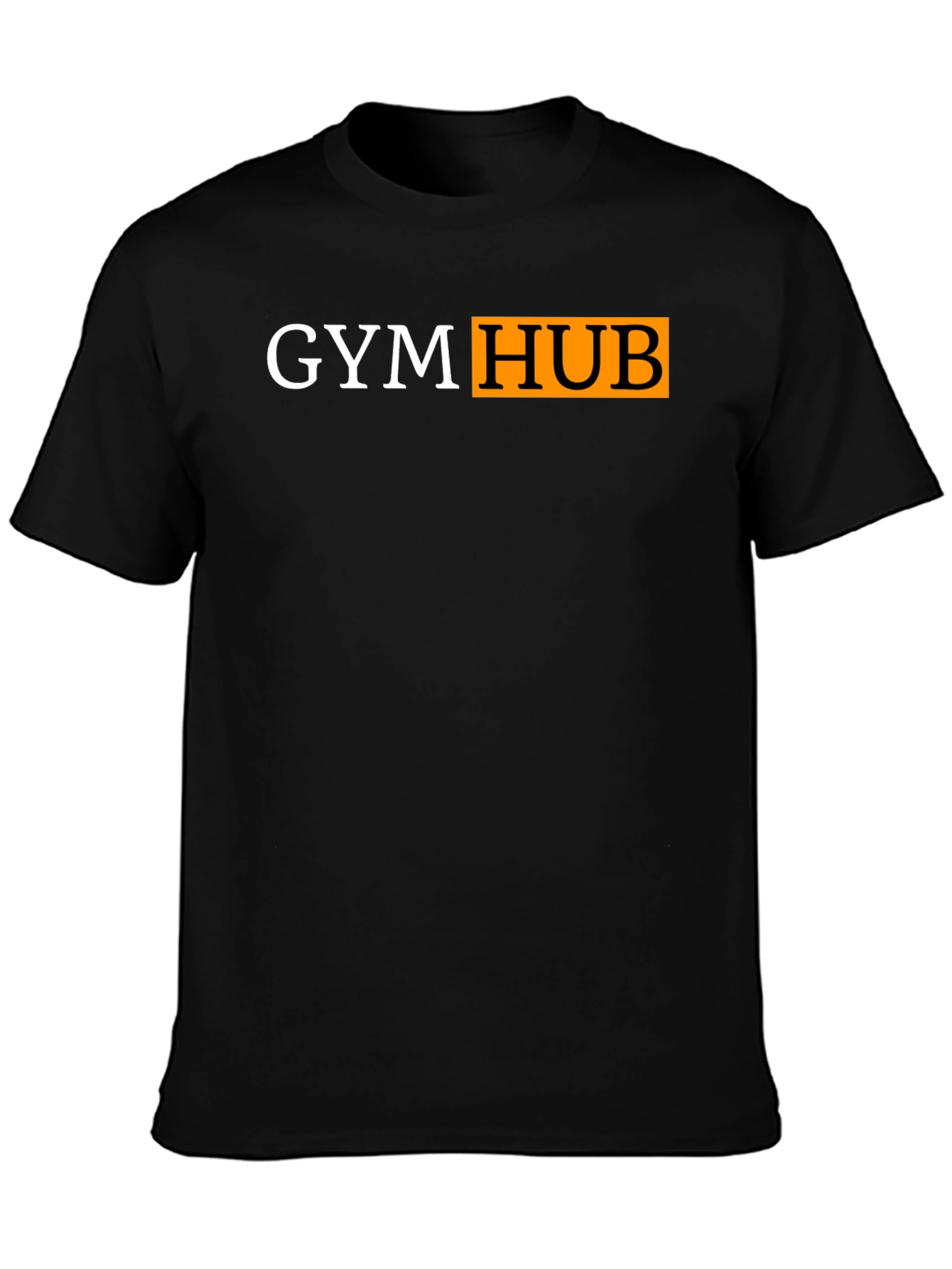 Gym Hub Black T-Shirt - Funny Workout Tee
