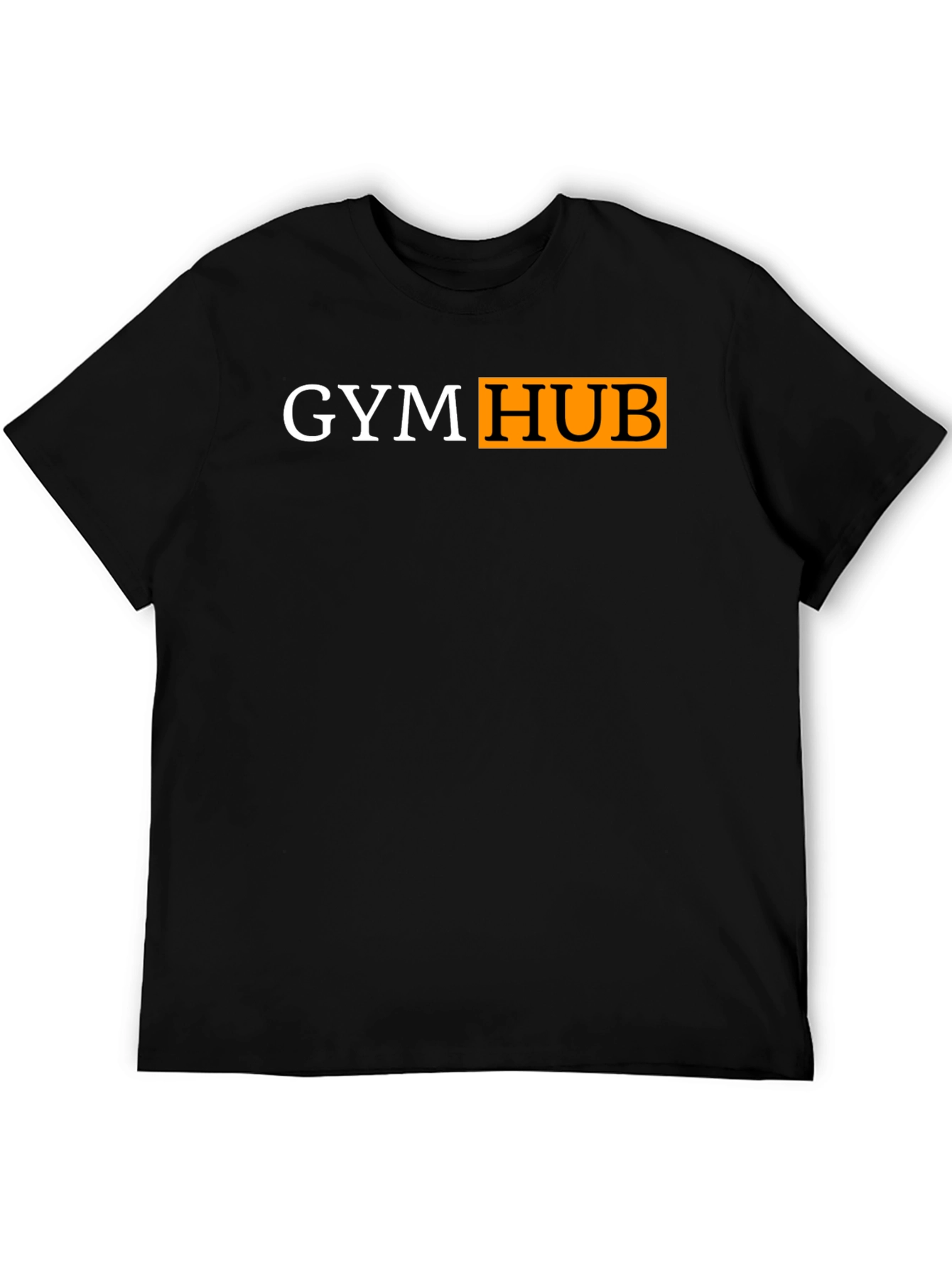 Gym Hub Black T-Shirt - Funny Workout Tee