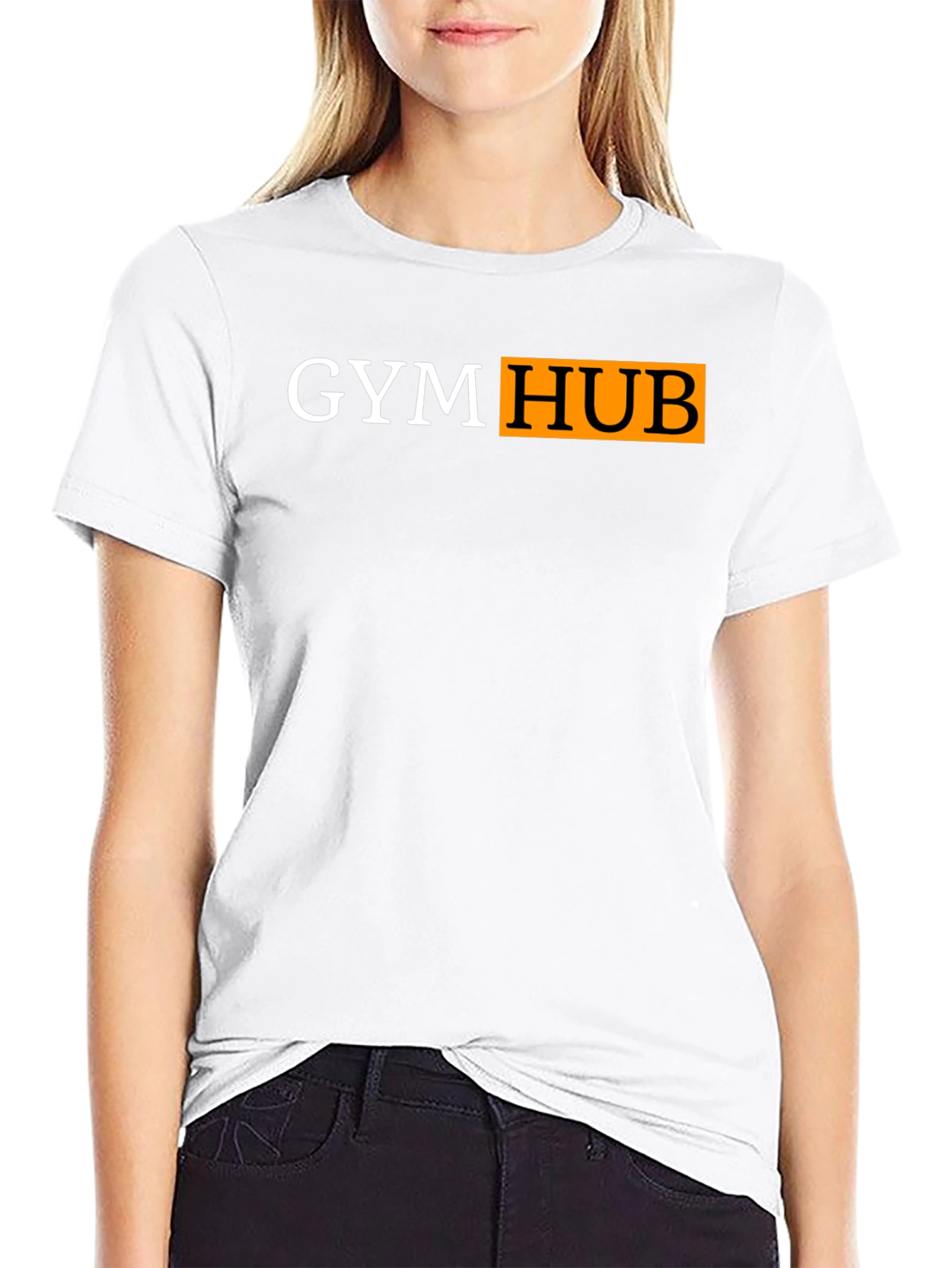 Gym Hub Black T-Shirt - Funny Workout Tee