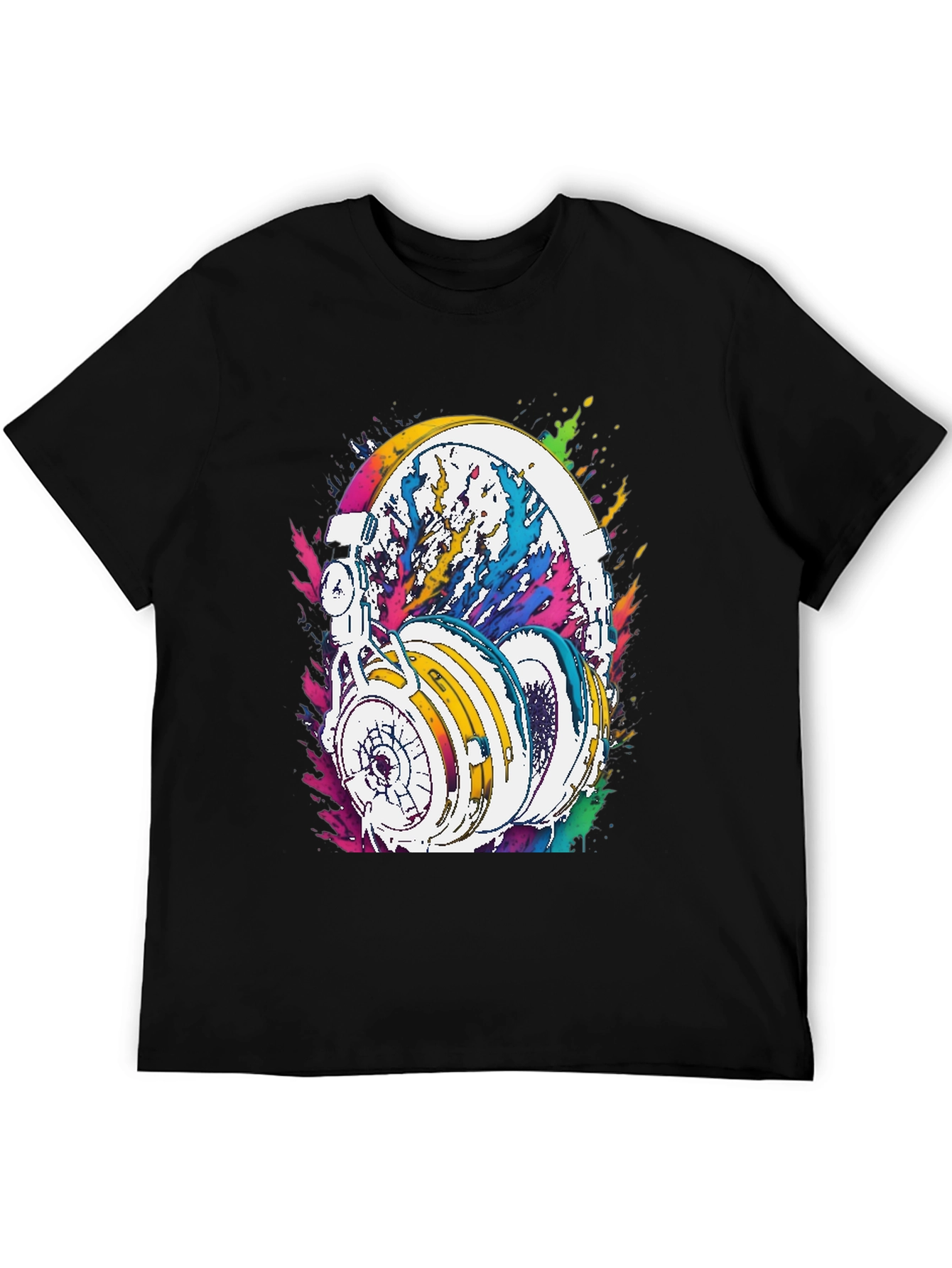 Colorful Headphones Graphic Tee