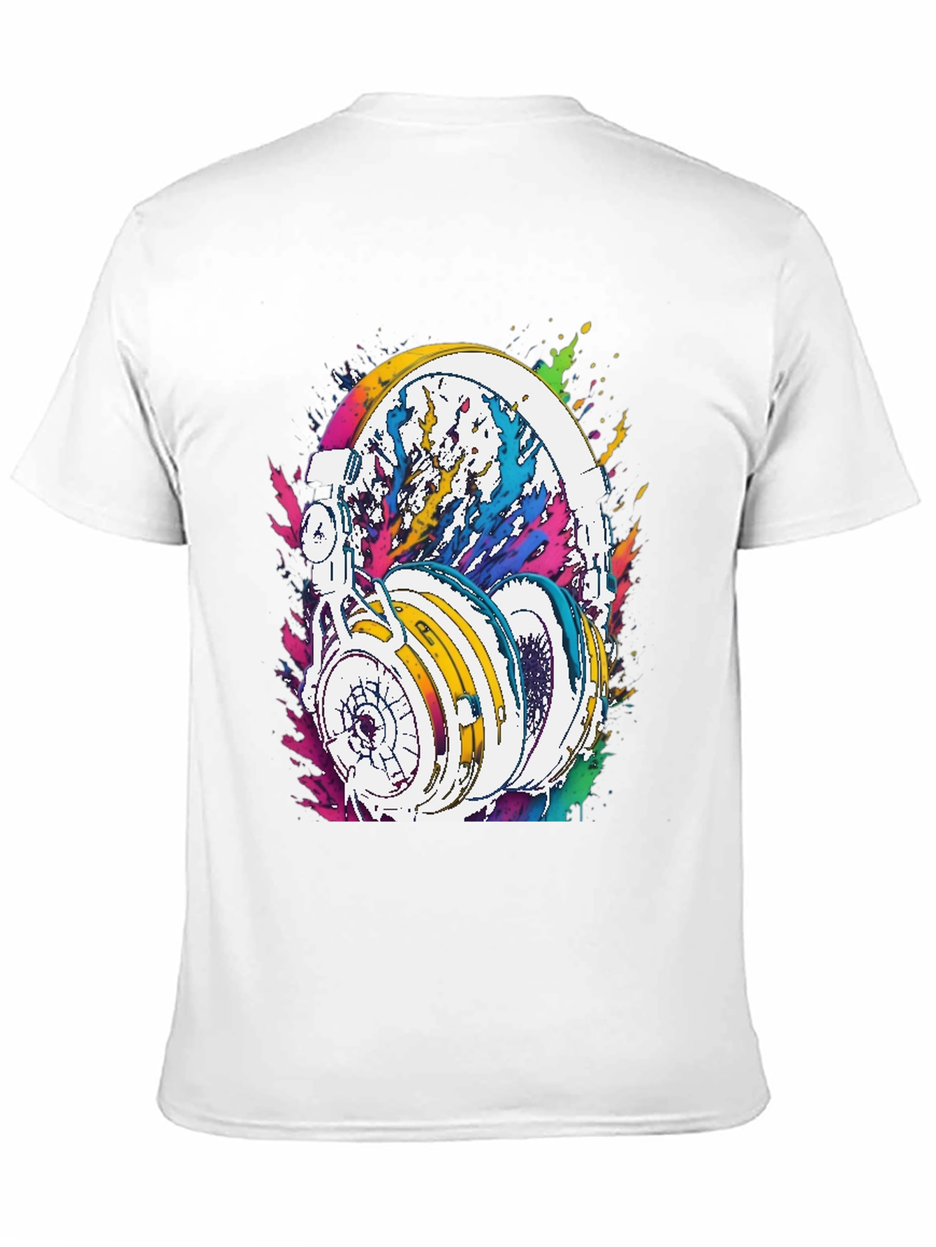 Colorful Headphones Graphic Tee