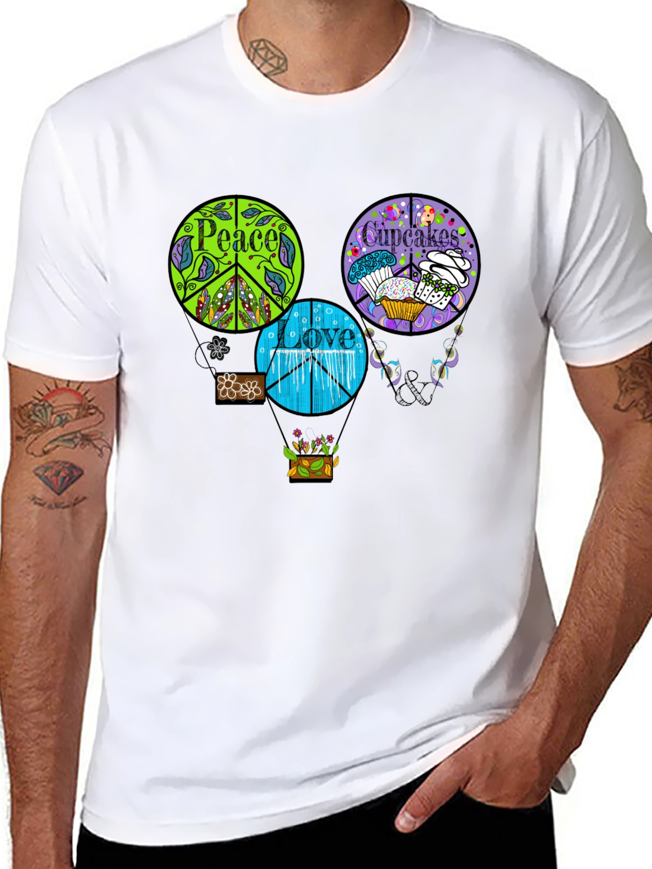 Peace Love Cupcakes T-Shirt