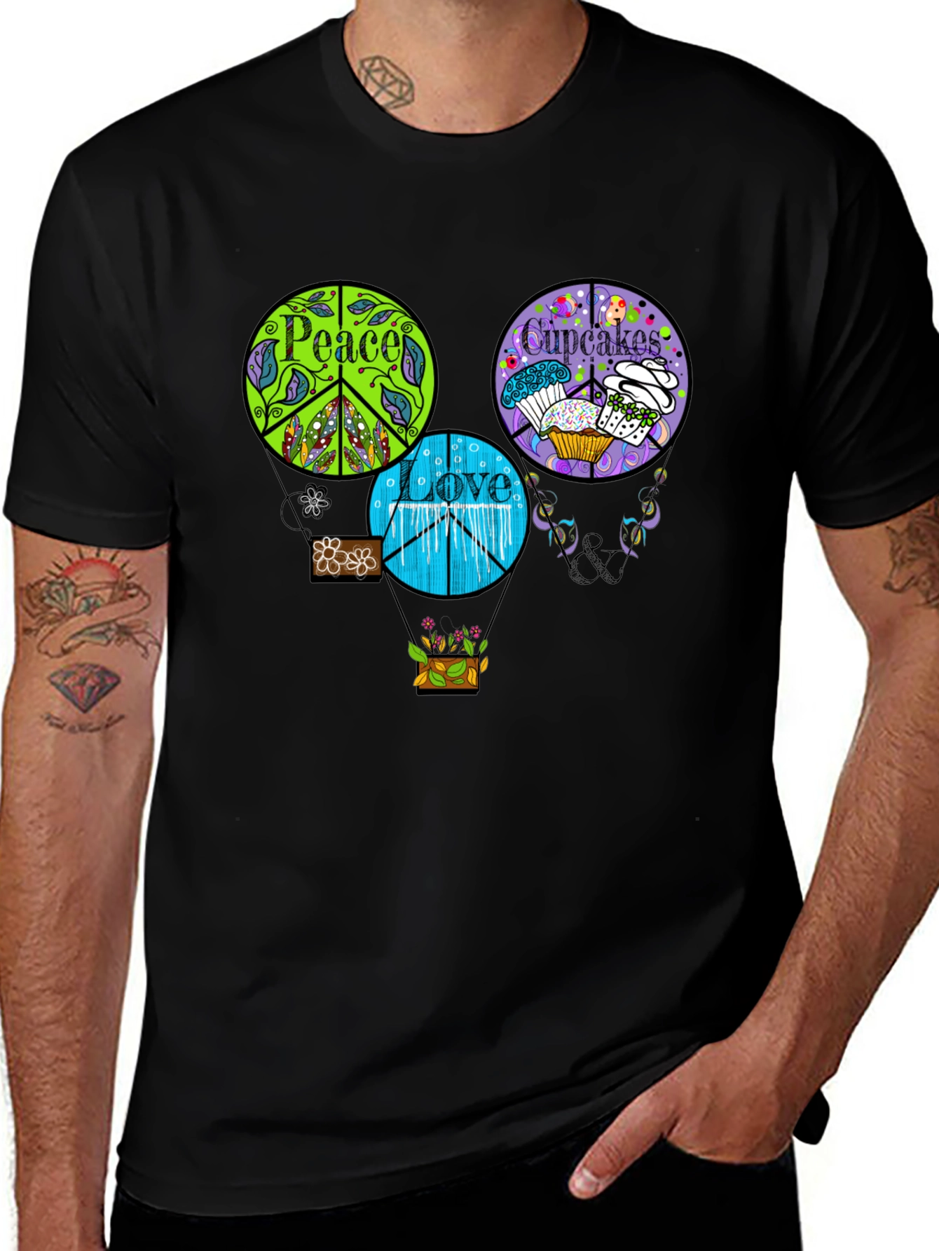 Peace Love Cupcakes T-Shirt