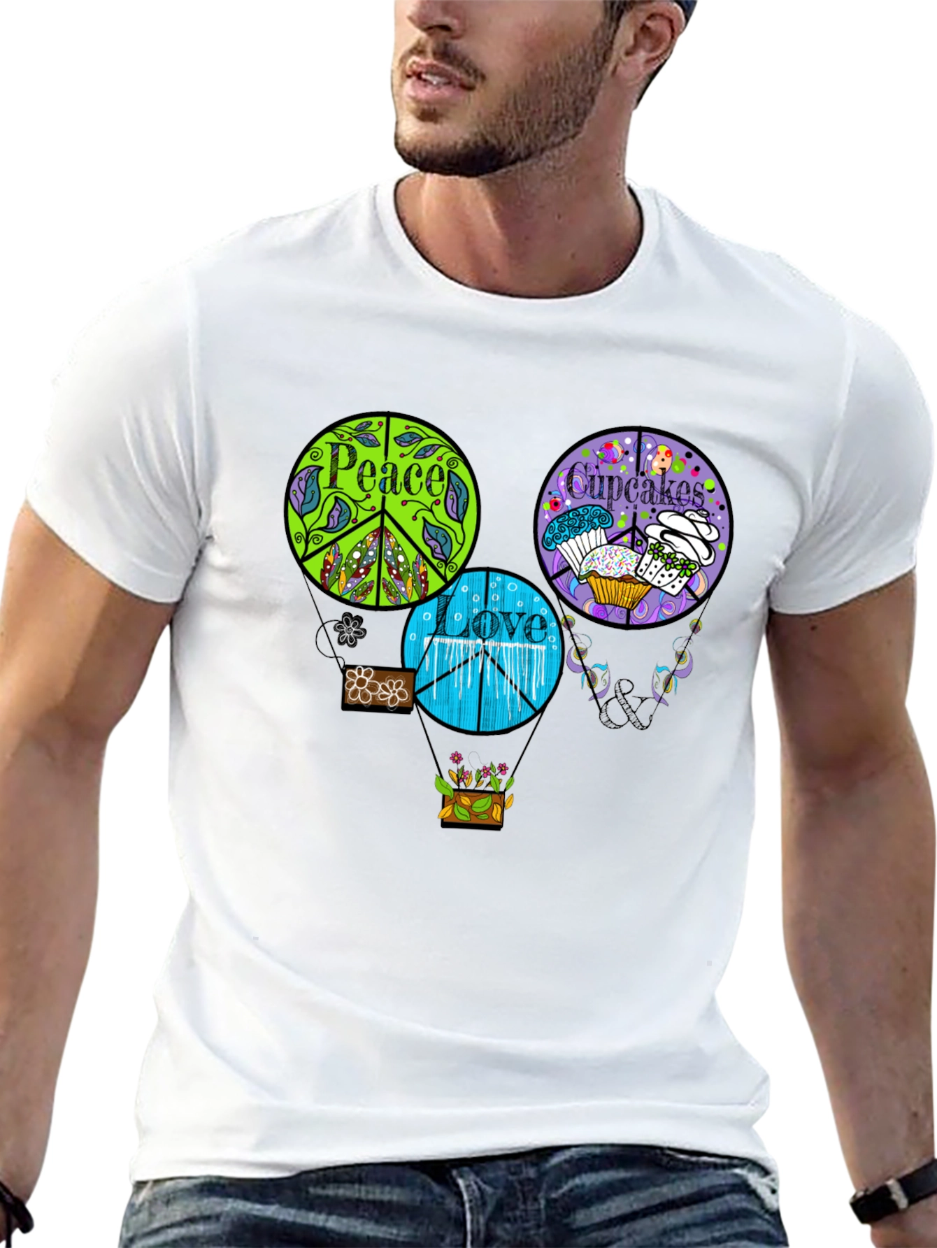 Peace Love Cupcakes T-Shirt