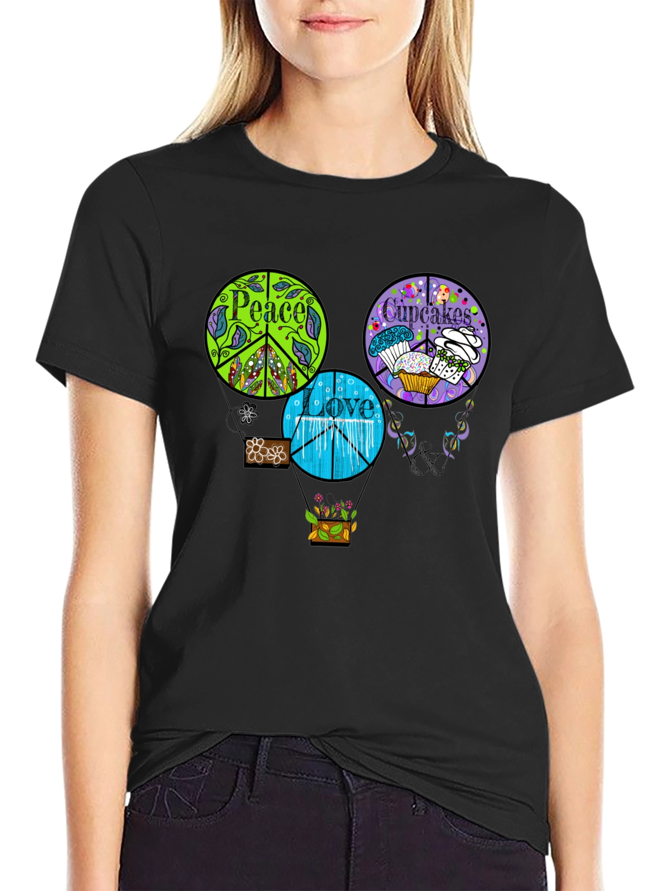 Peace Love Cupcakes T-Shirt