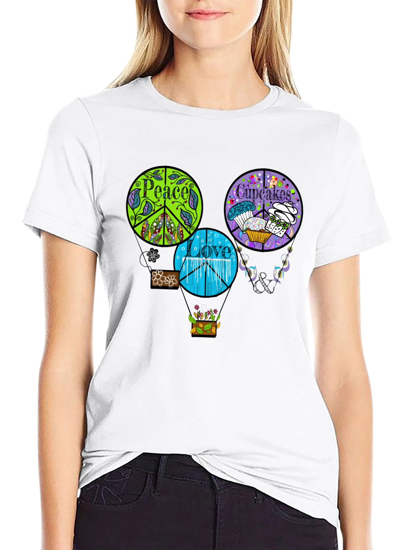 Peace Love Cupcakes T-Shirt