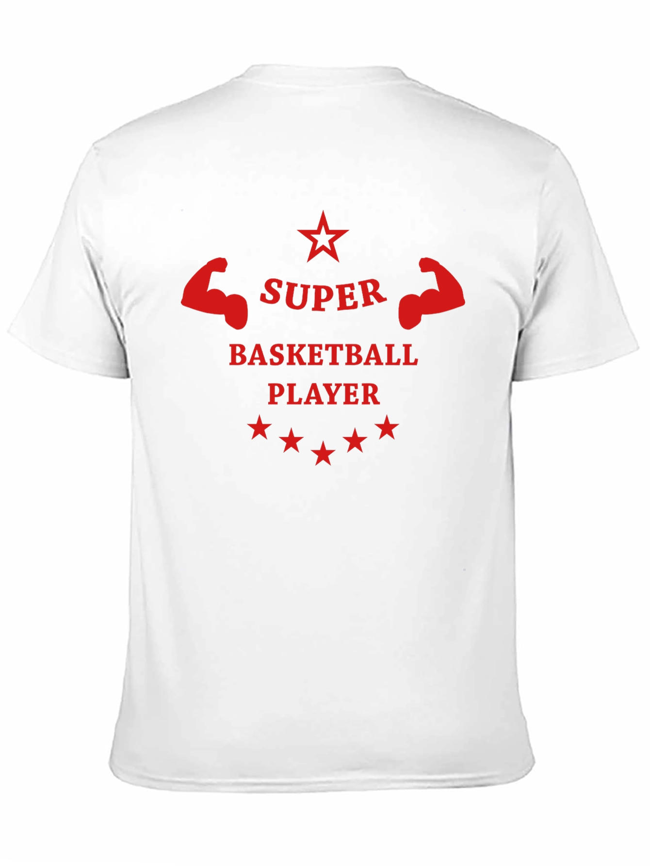 Super Basketball Player Graphic Tee - Black