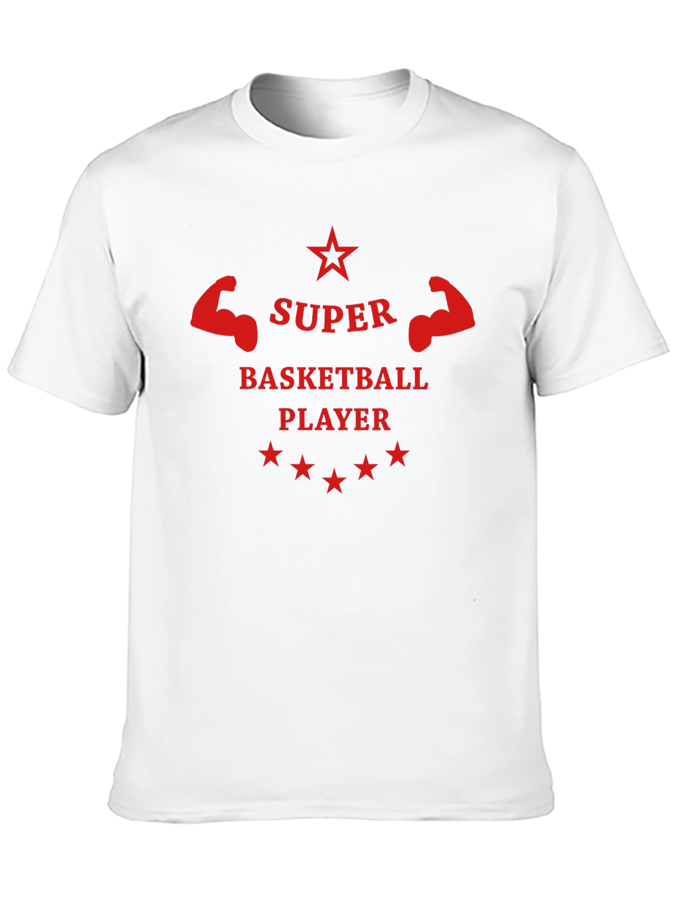 Super Basketball Player Graphic Tee - Black