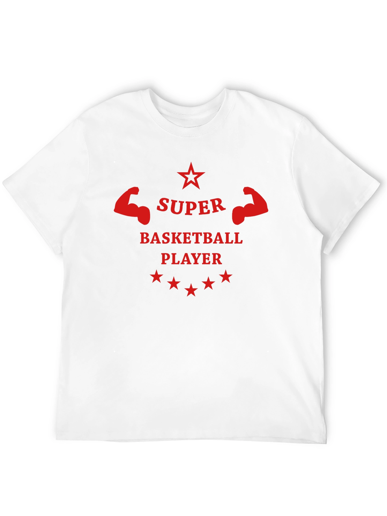 Super Basketball Player Graphic Tee - Black