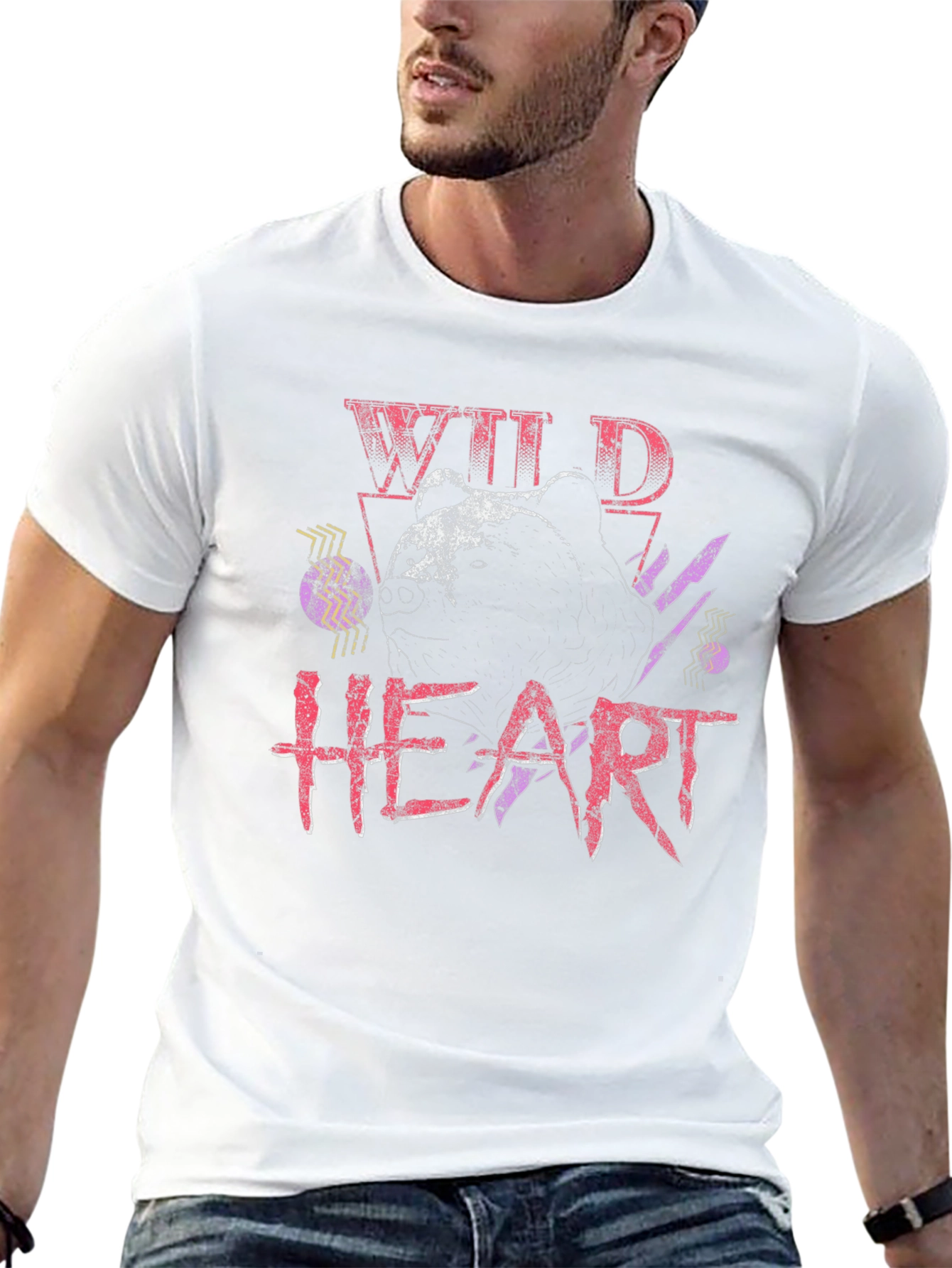 Wild Heart Graphic Print T-Shirt