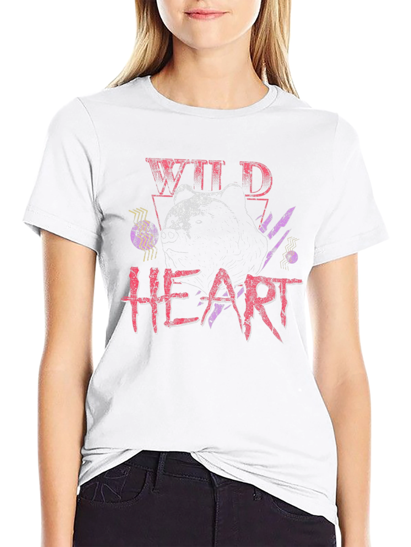 Wild Heart Graphic Print T-Shirt