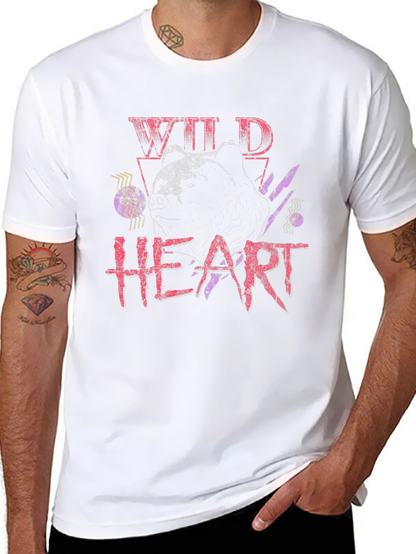 Wild Heart Graphic Print T-Shirt