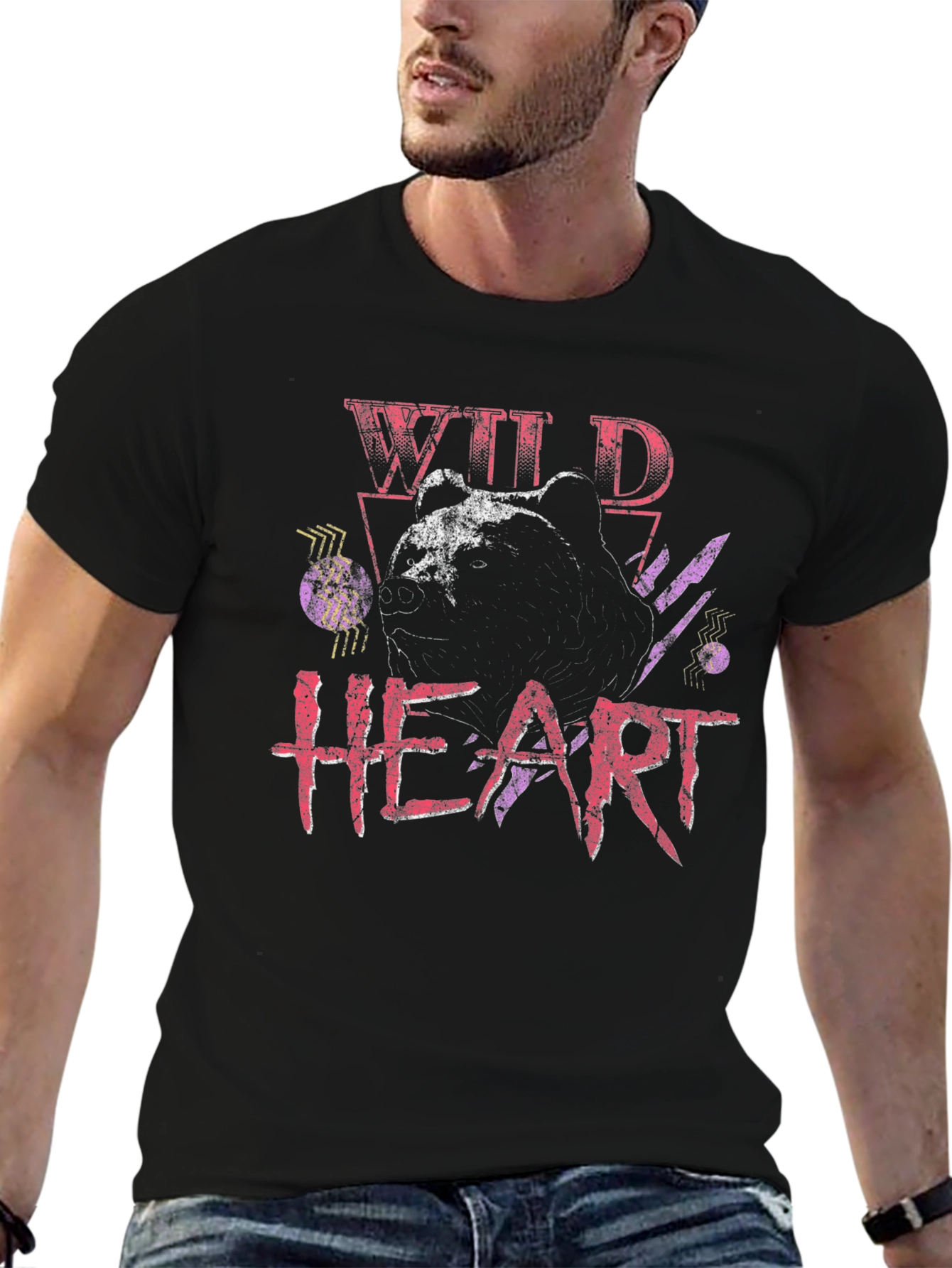 Wild Heart Graphic Print T-Shirt