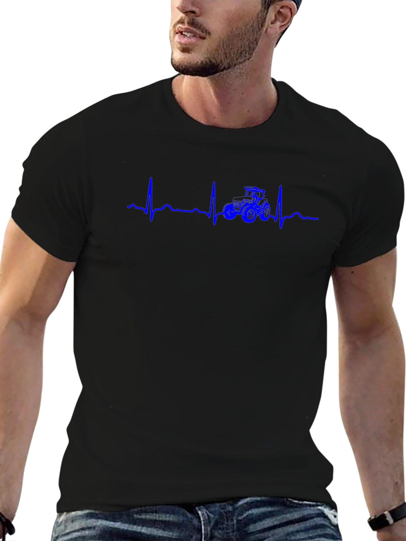 Tractor Heartbeat Graphic Tee