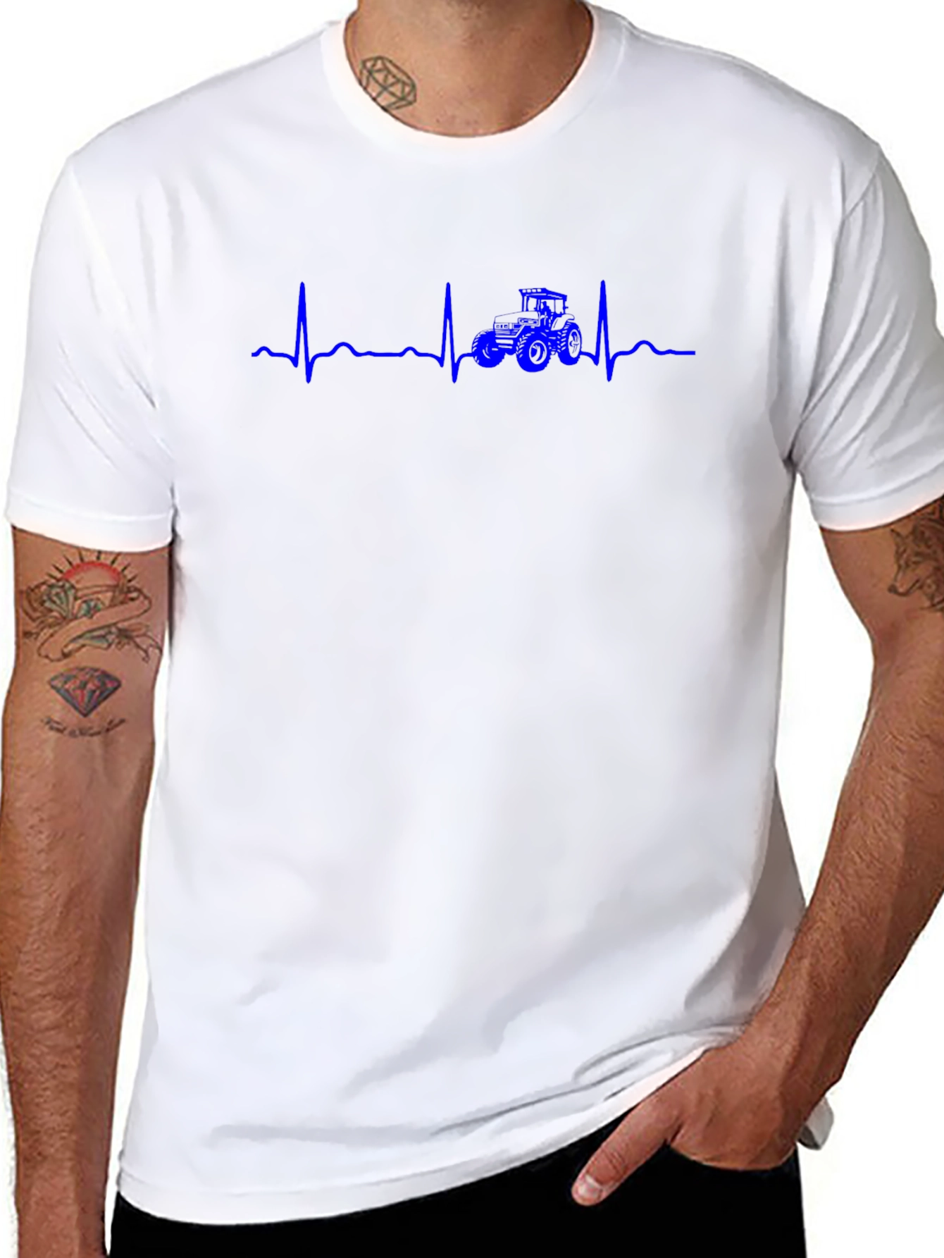 Tractor Heartbeat Graphic Tee