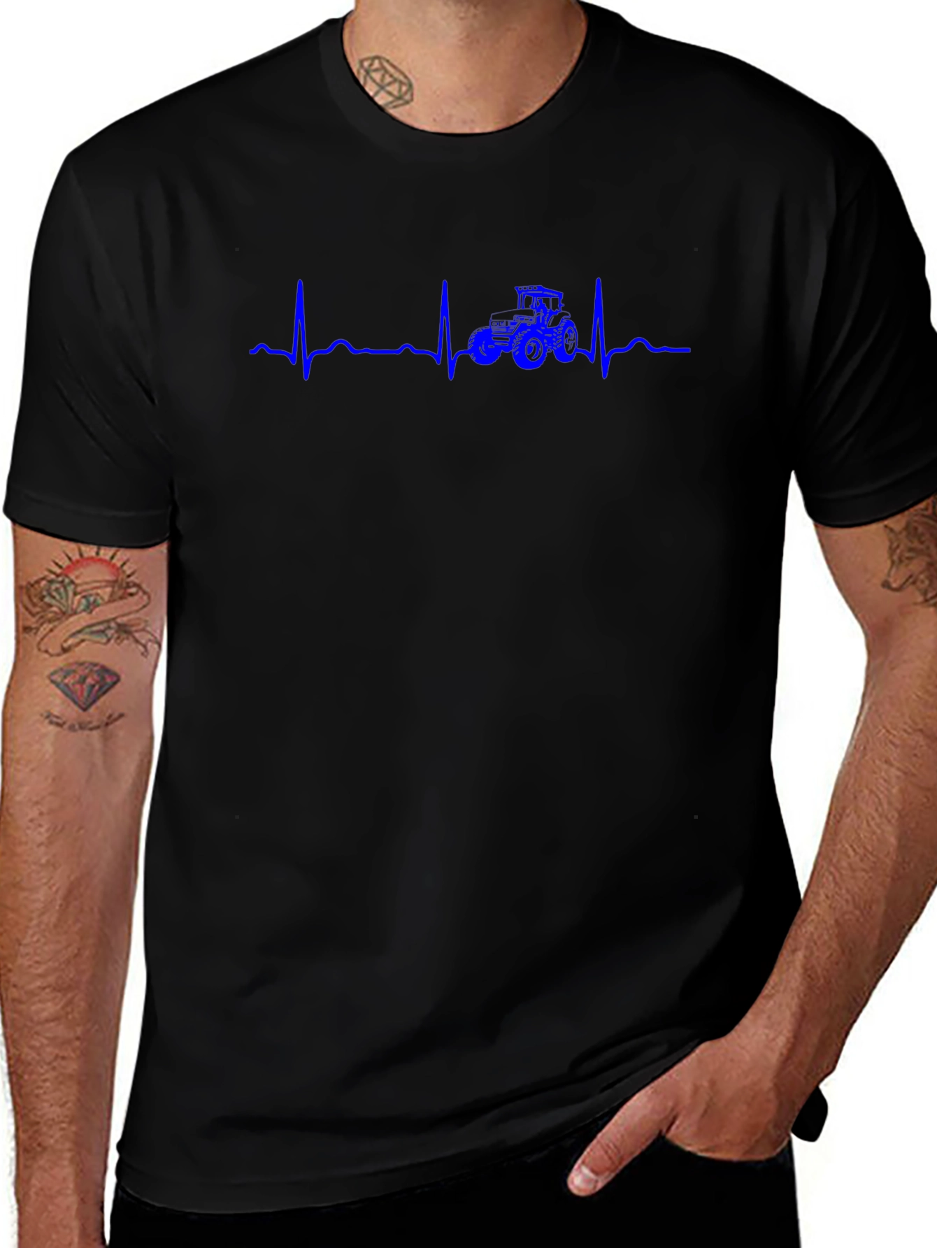 Tractor Heartbeat Graphic Tee