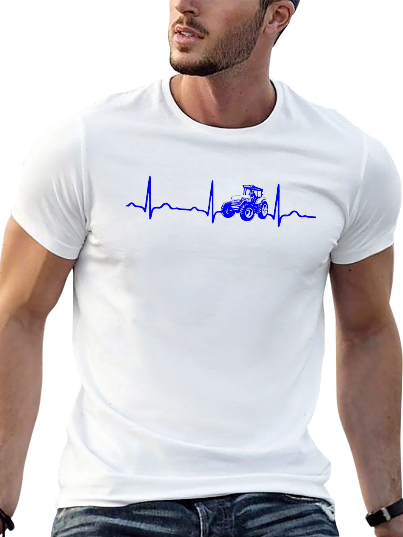 Tractor Heartbeat Graphic Tee