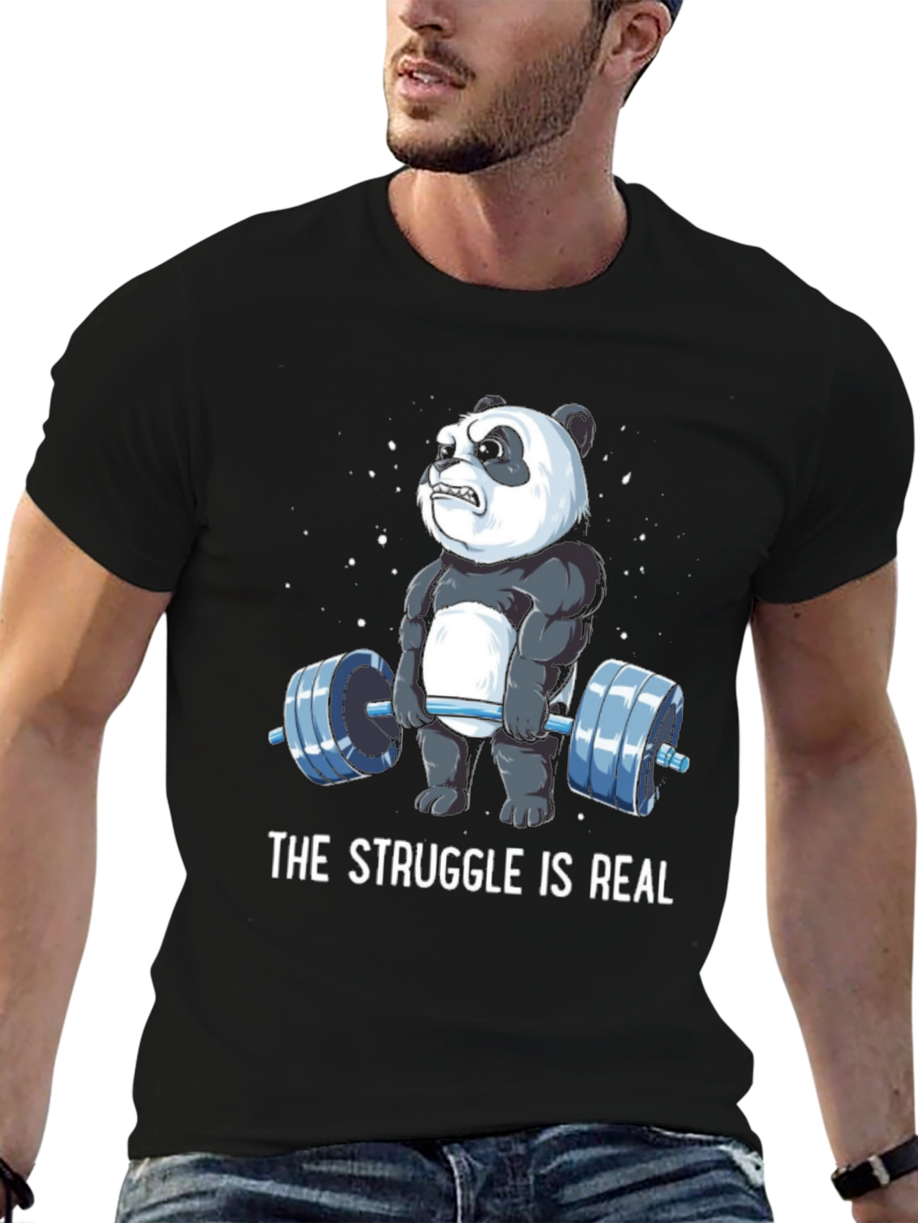 The Struggle is Real Panda T-Shirt