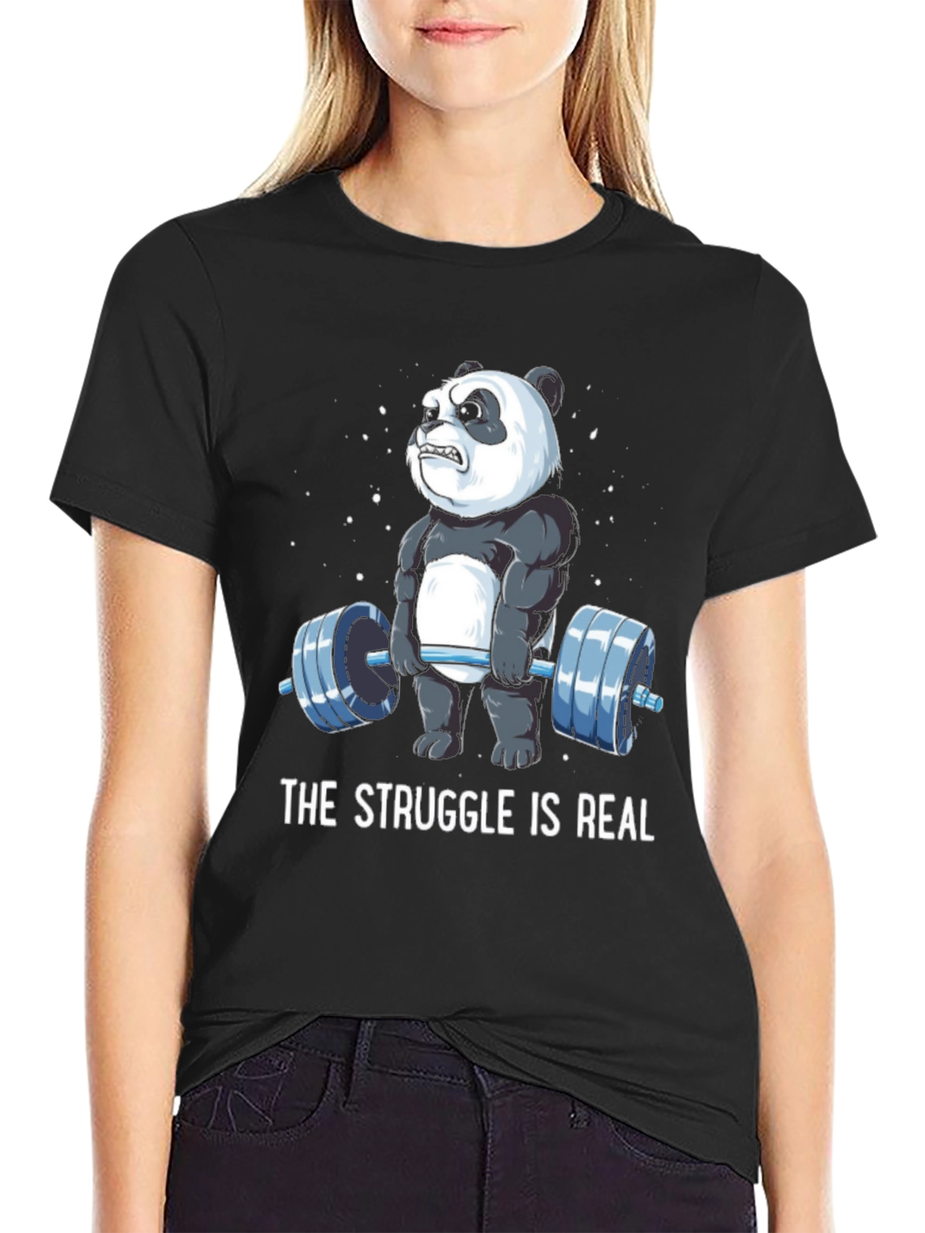 The Struggle is Real Panda T-Shirt