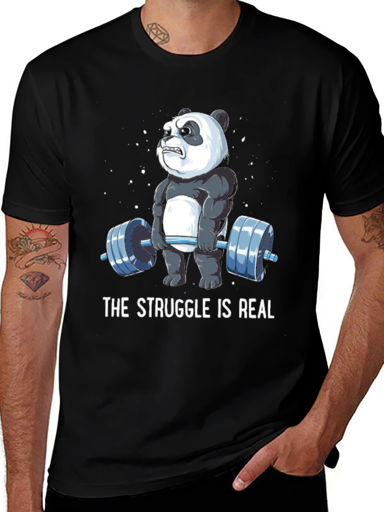 The Struggle is Real Panda T-Shirt