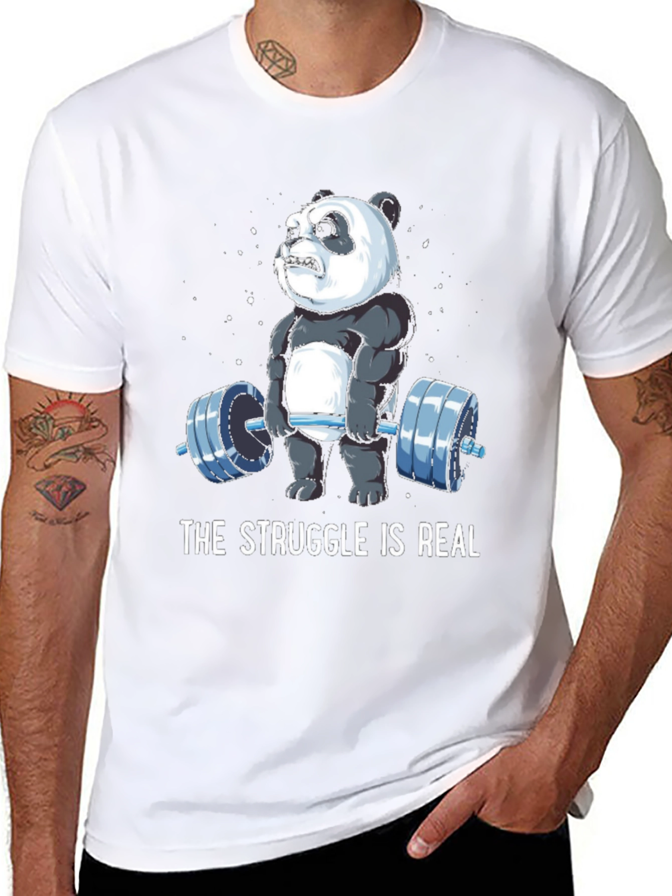 The Struggle is Real Panda T-Shirt