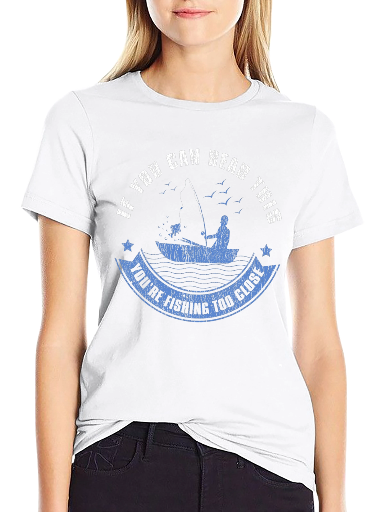 Funny Fishing T-Shirt: If You Can Read This
