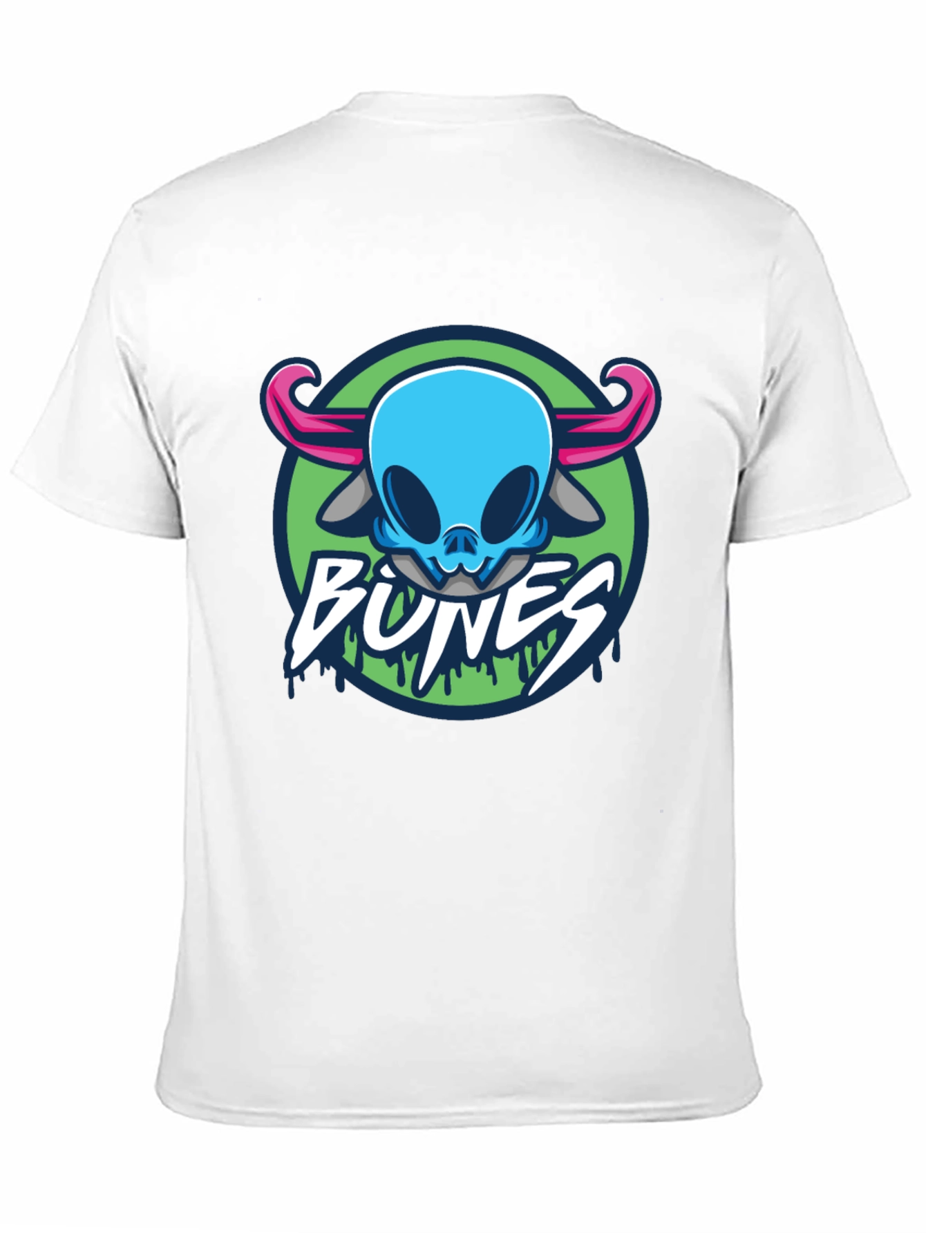 Bones T-Shirt Graphic Skull Horns