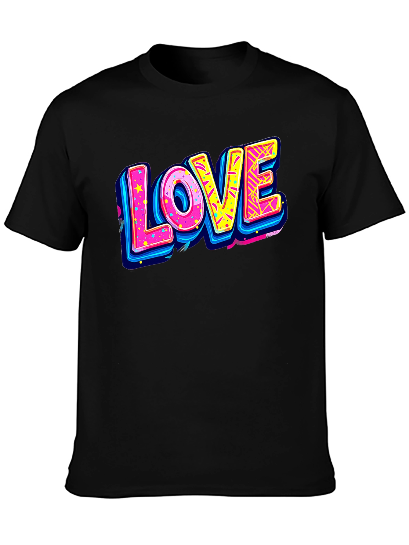 Retro LOVE Graphic Tee - 80s Style T-Shirt