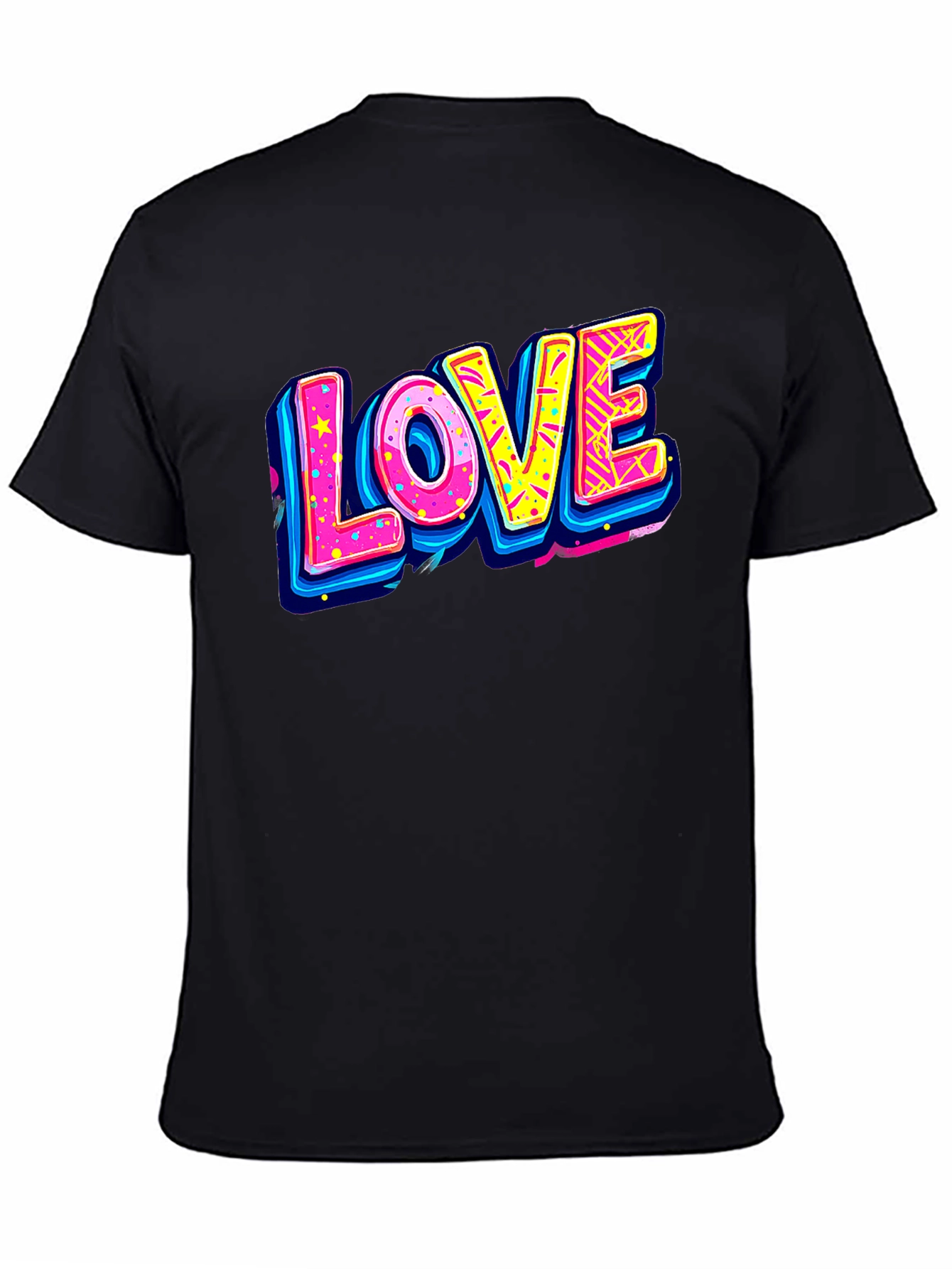 Retro LOVE Graphic Tee - 80s Style T-Shirt