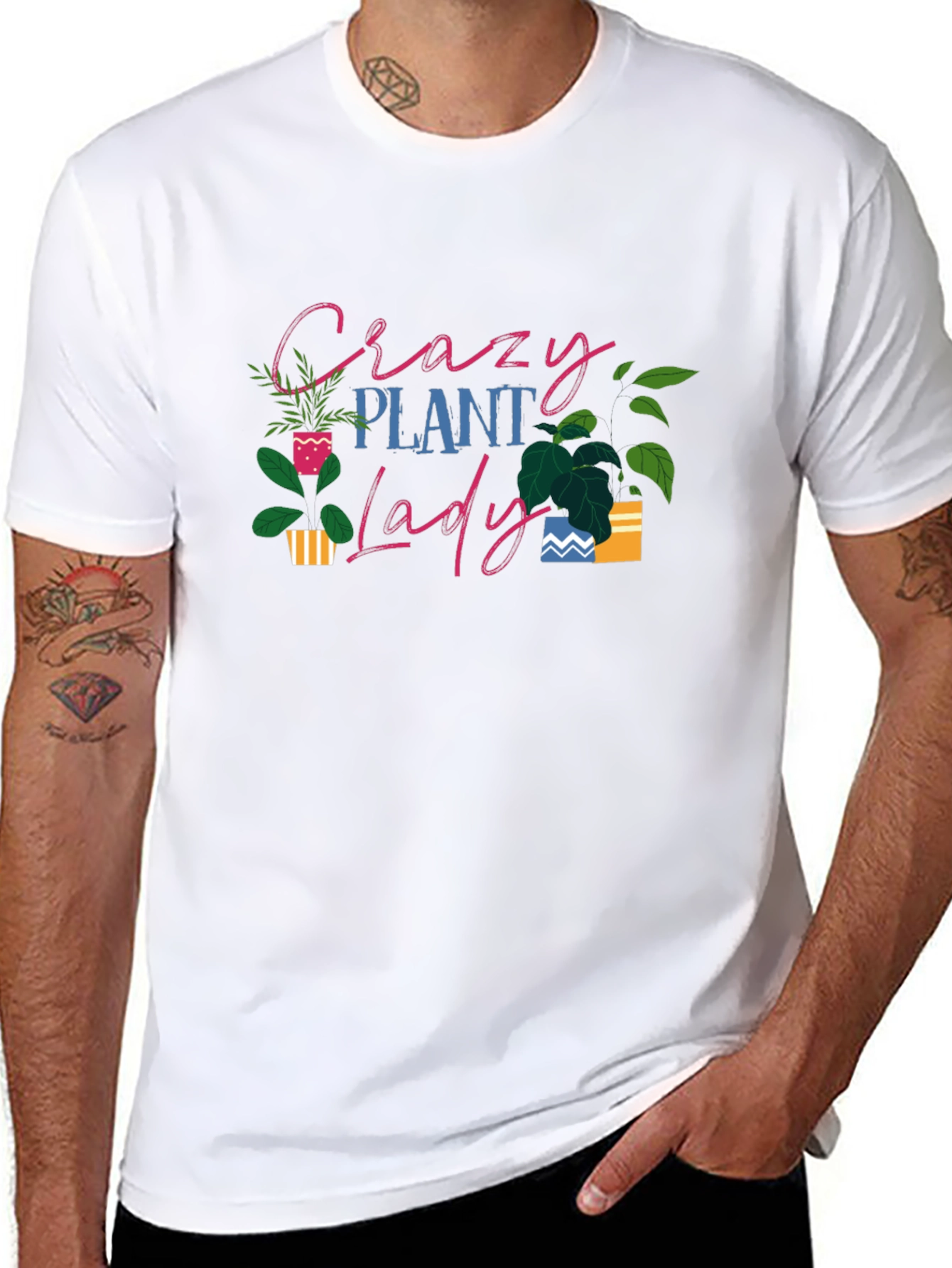 Crazy Plant Lady T-Shirt - Gardener Tee
