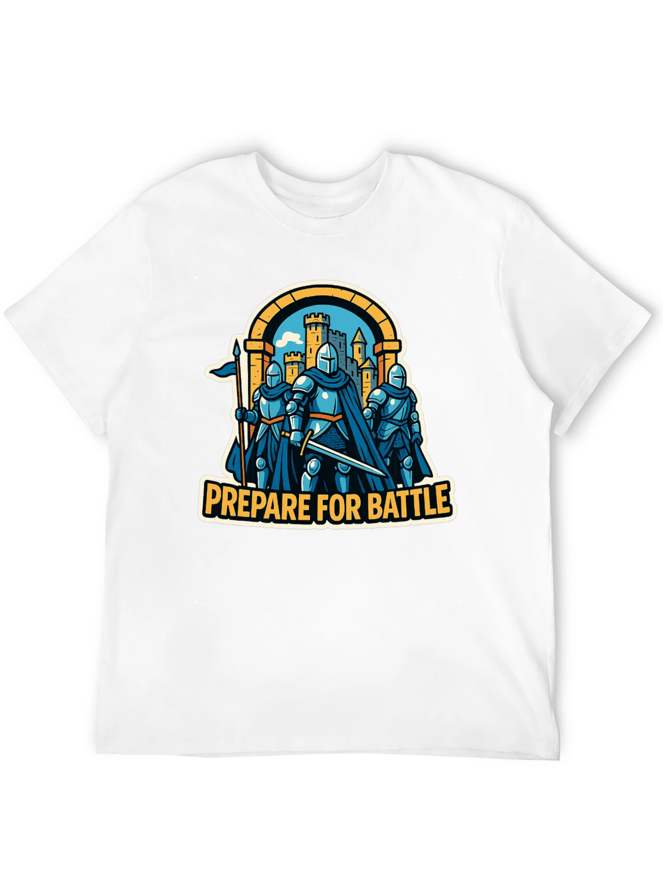 Prepare for Battle Knight Graphic T-Shirt