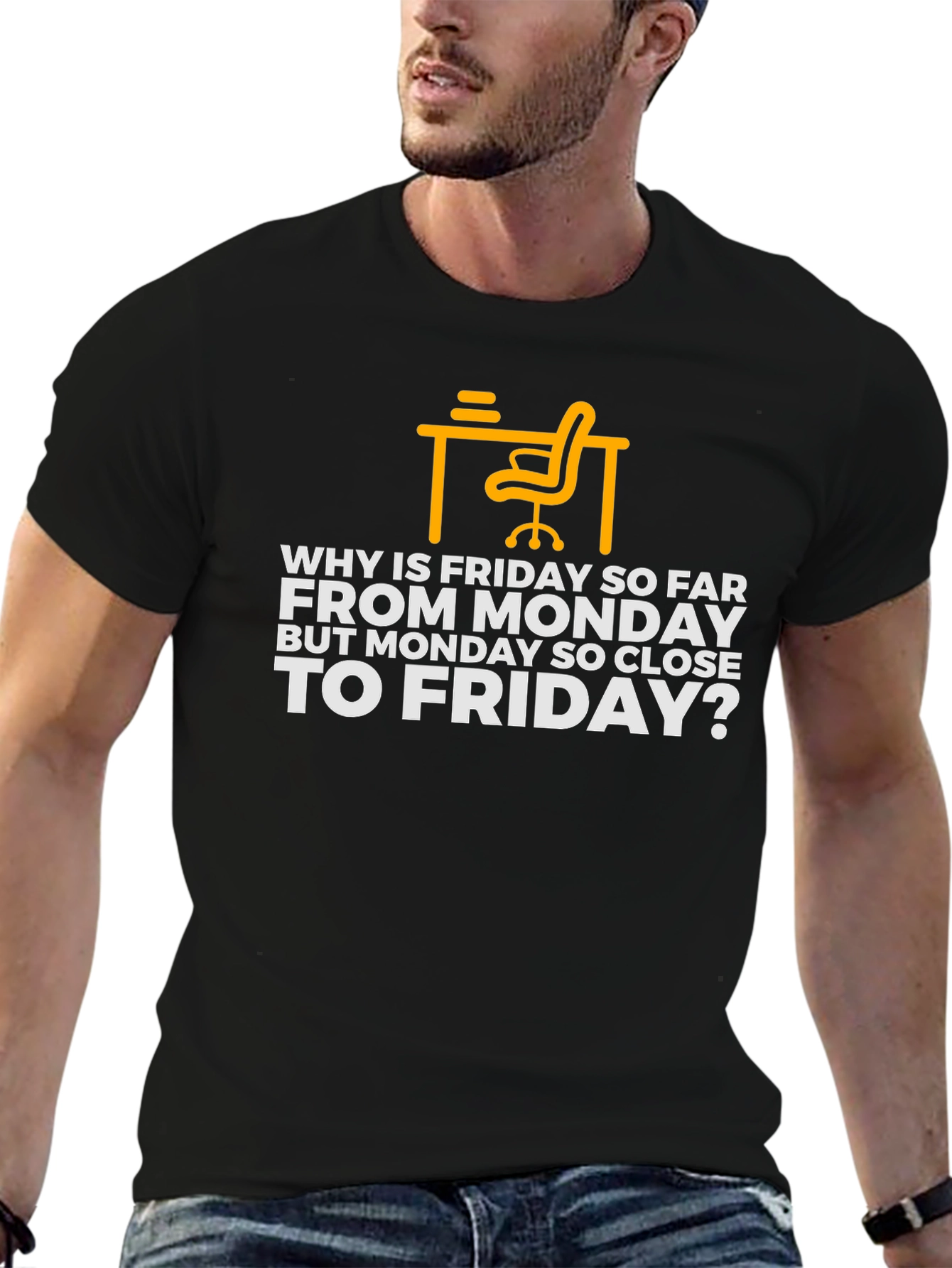 Why is Friday So Far T-Shirt - Black