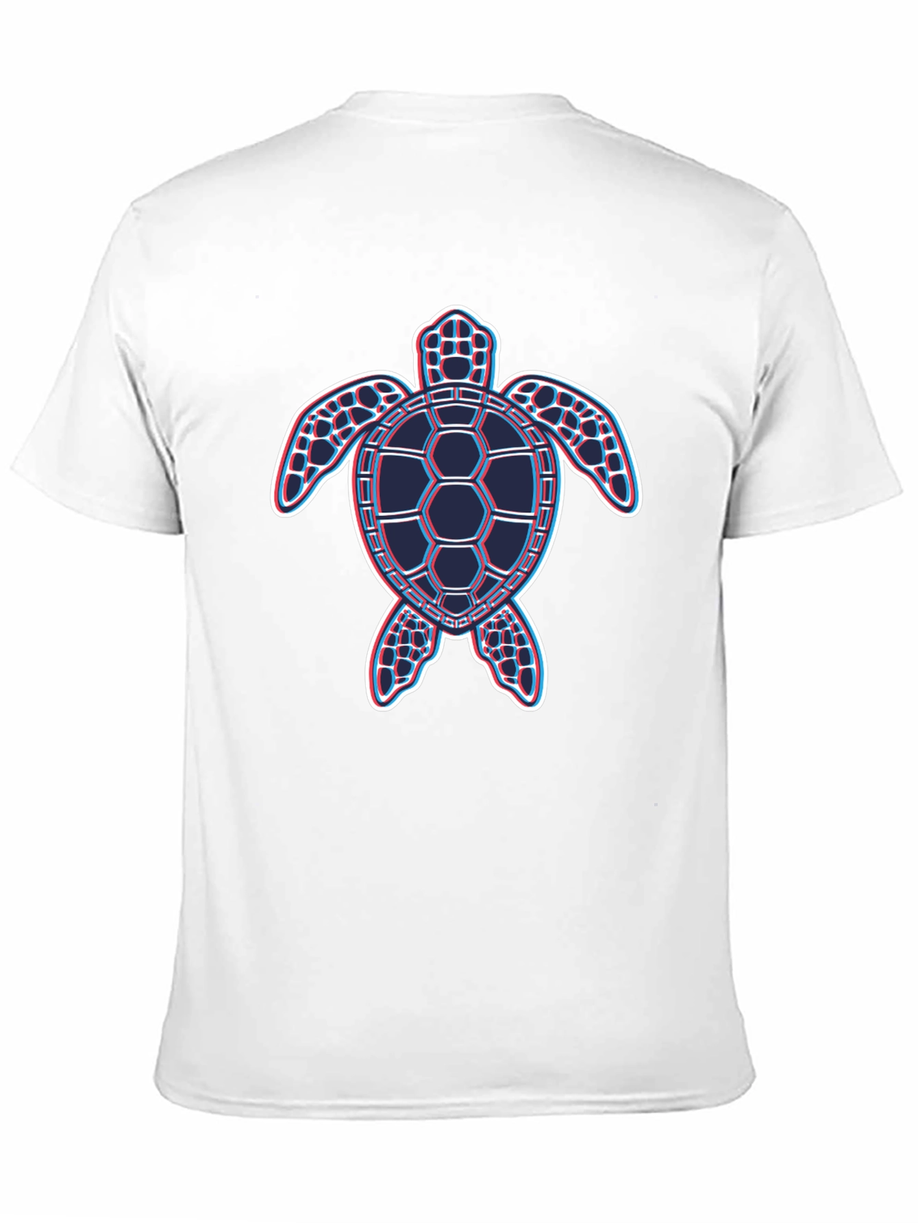 Retro Turtle Graphic T-Shirt - Black Crew Neck Tee