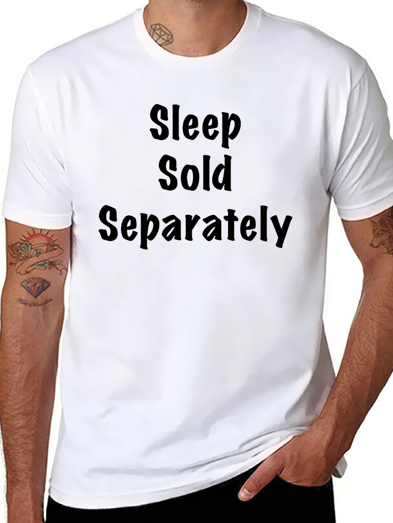 Sleep Sold Separately Black Graphic T-Shirt