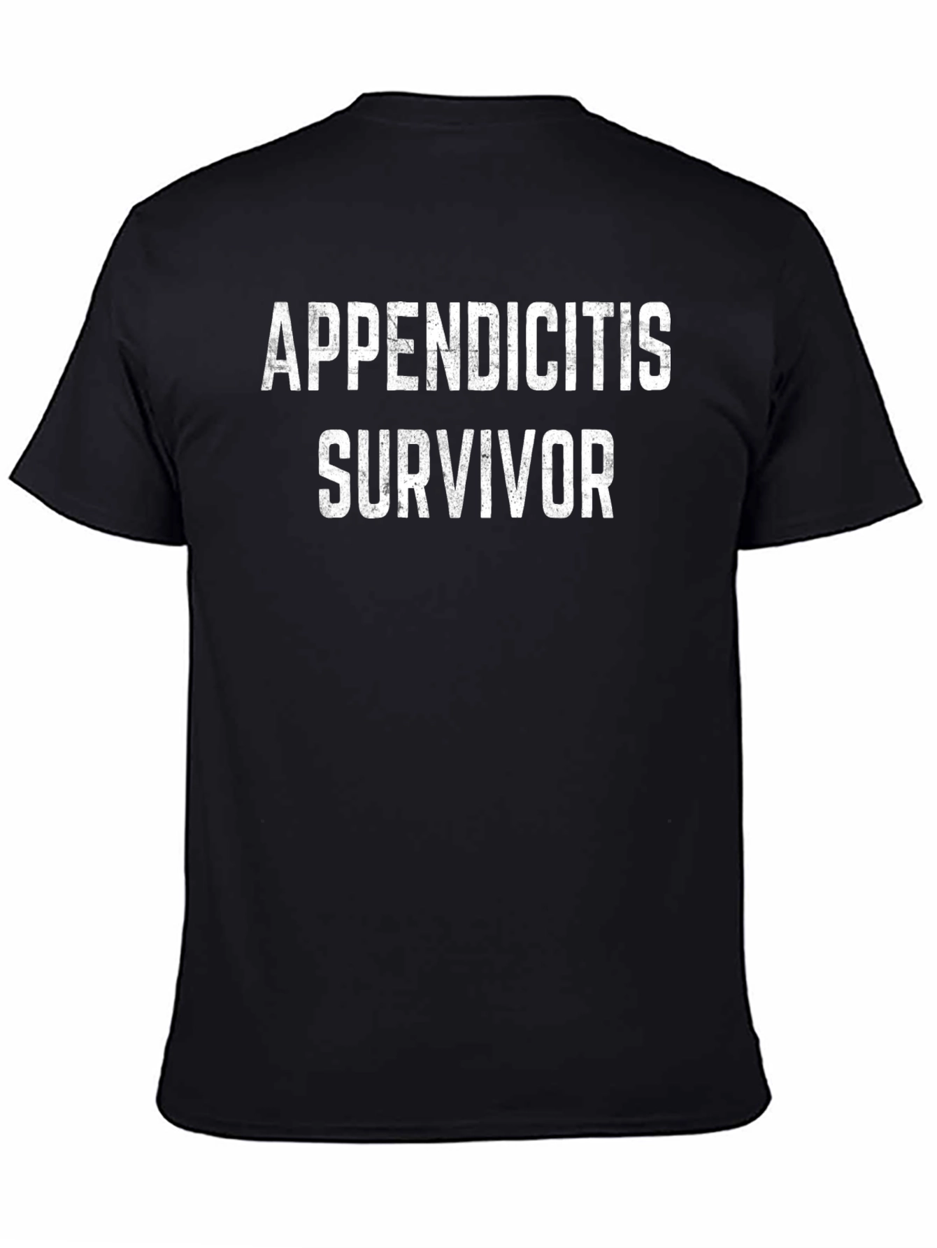 Appendicitis Survivor Black T-Shirt