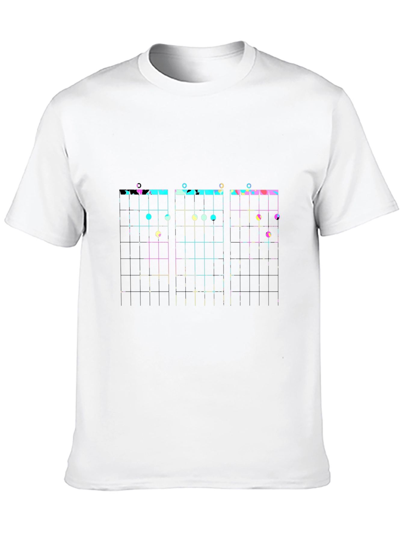 Guitar Chord Chart Black T-Shirt