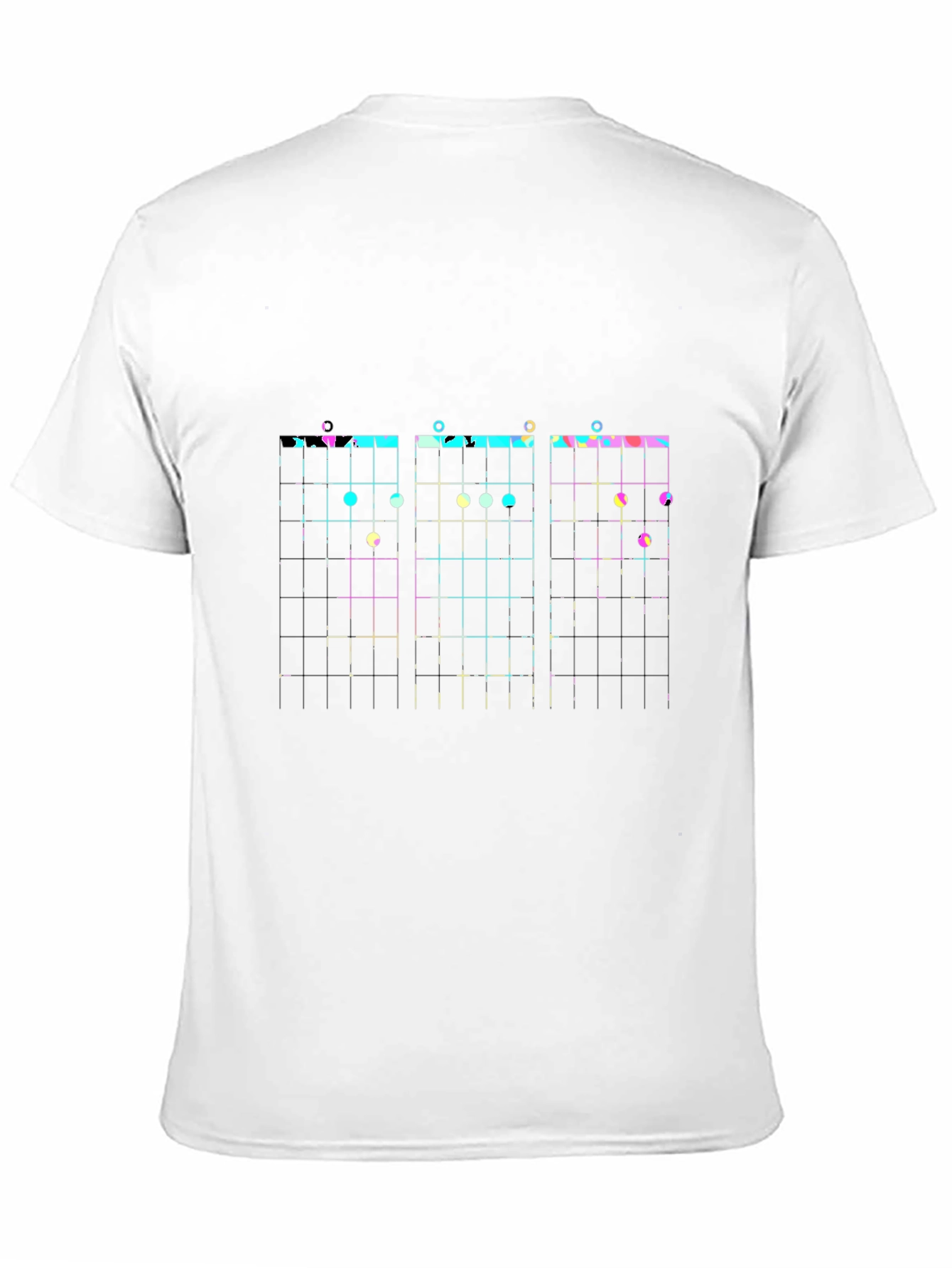 Guitar Chord Chart Black T-Shirt