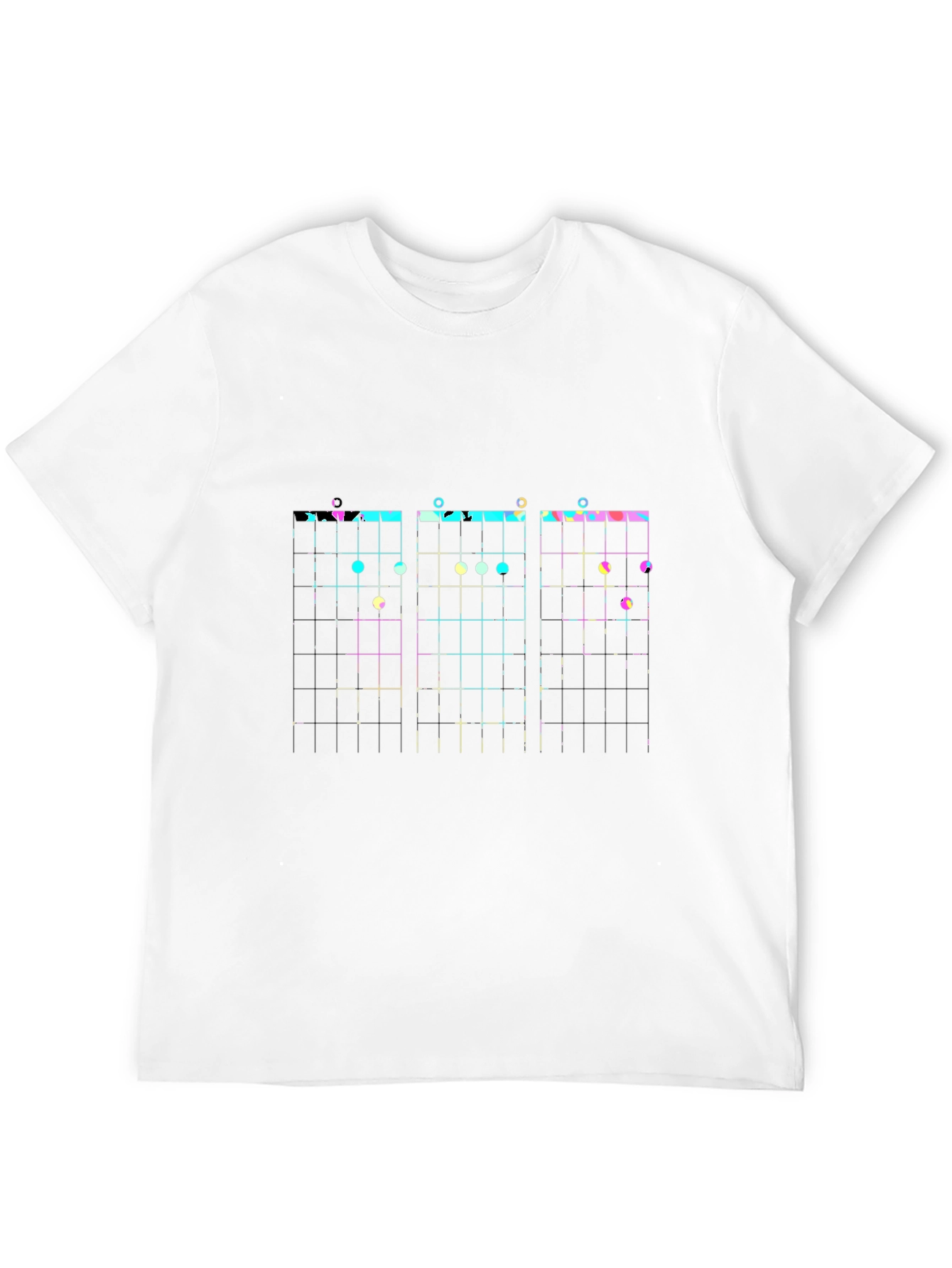 Guitar Chord Chart Black T-Shirt