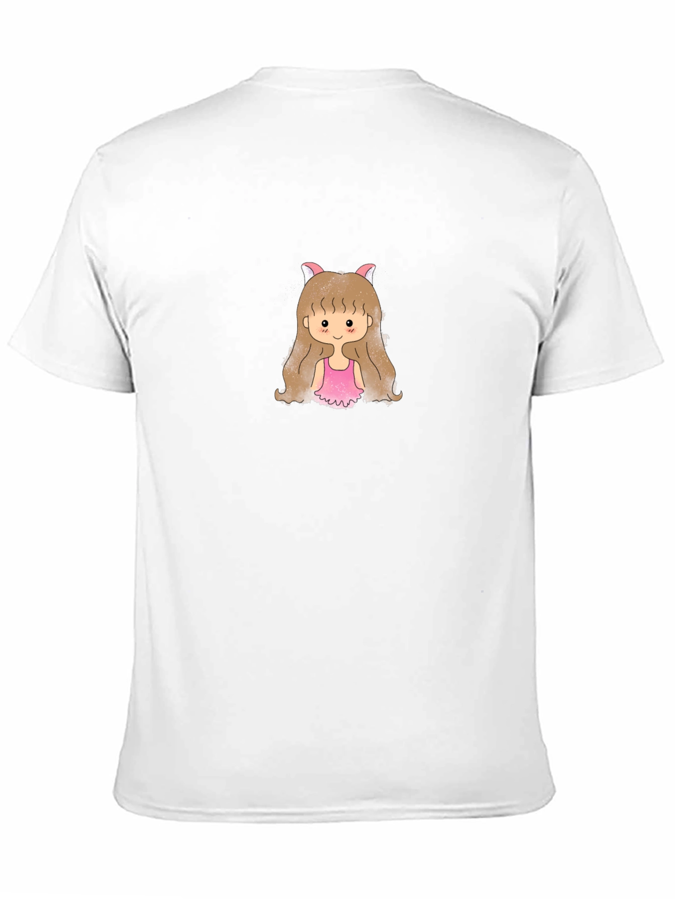 Cute Girl Graphic T-Shirt - Black Cotton Tee
