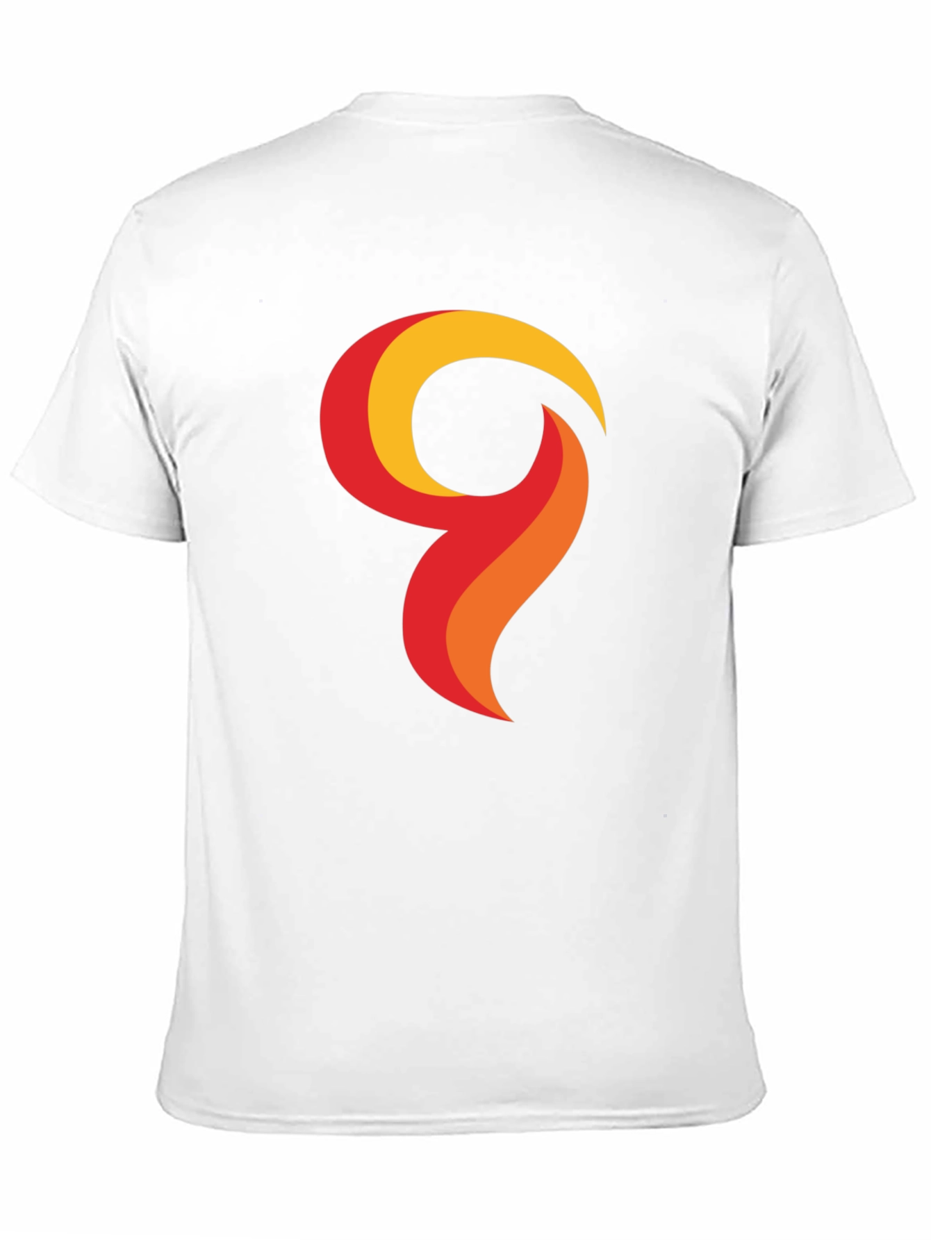 Bold Graphic Tee - Abstract Flame Design