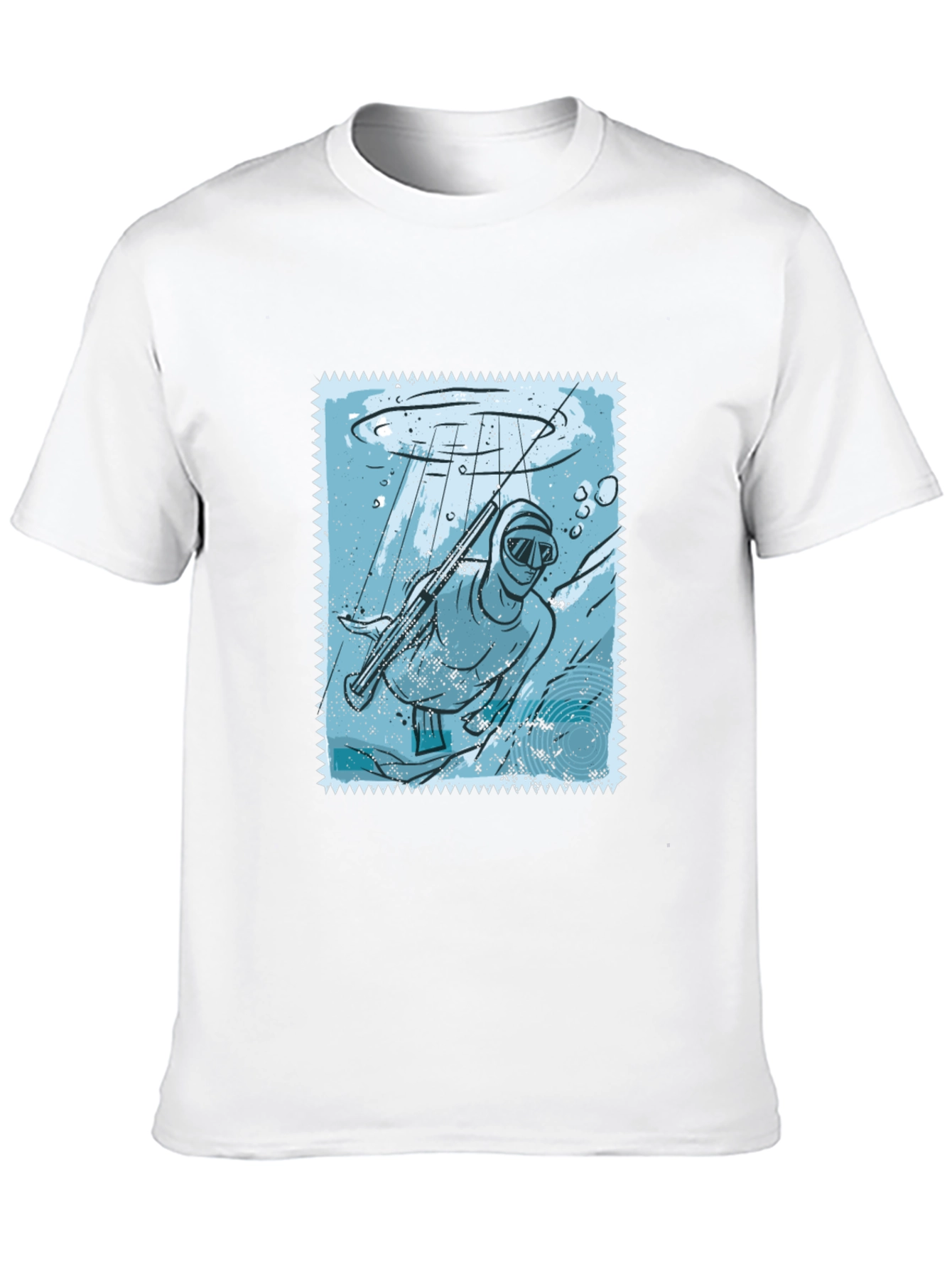 Spearfishing Stamp Tee - Black