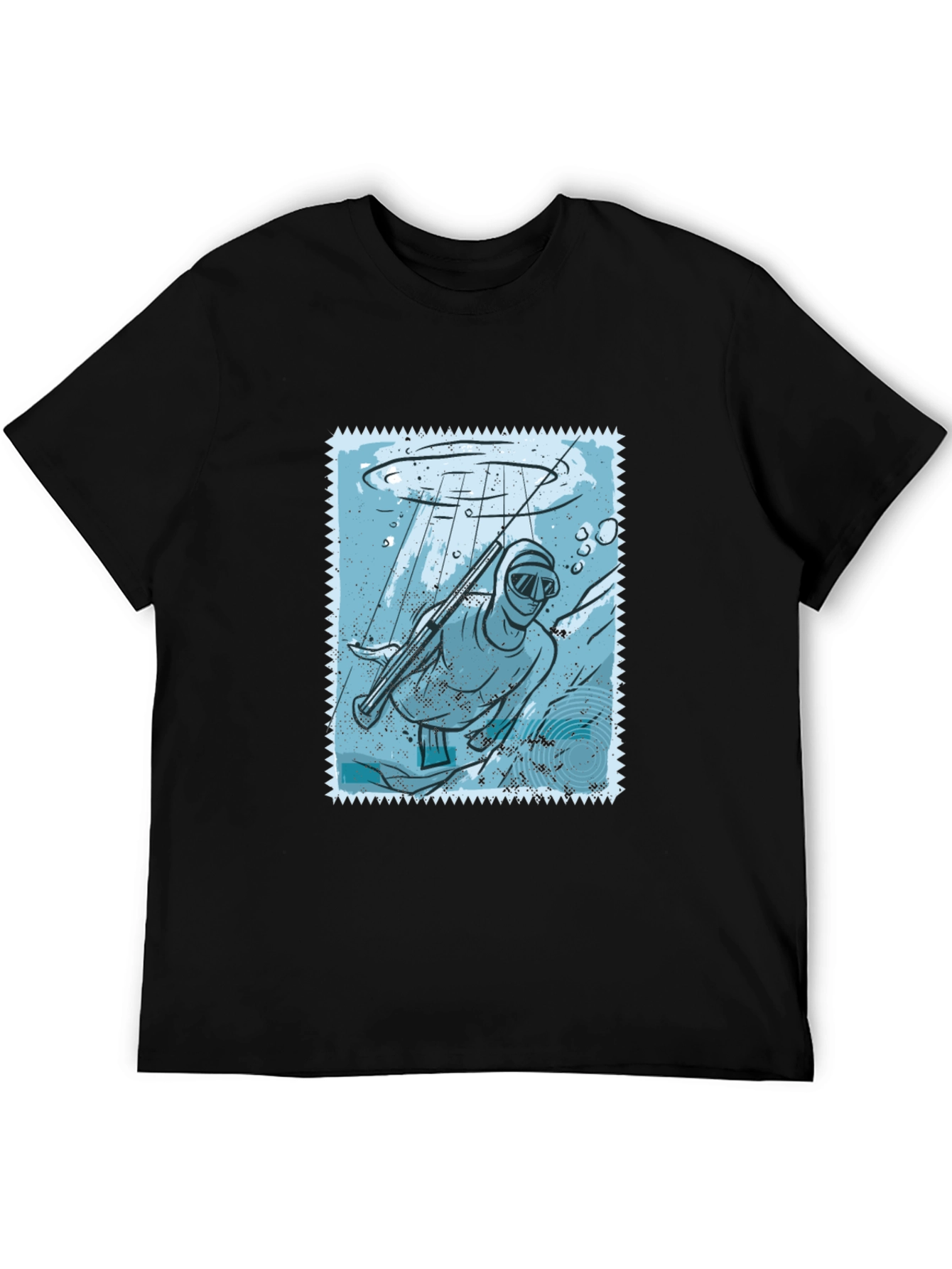 Spearfishing Stamp Tee - Black
