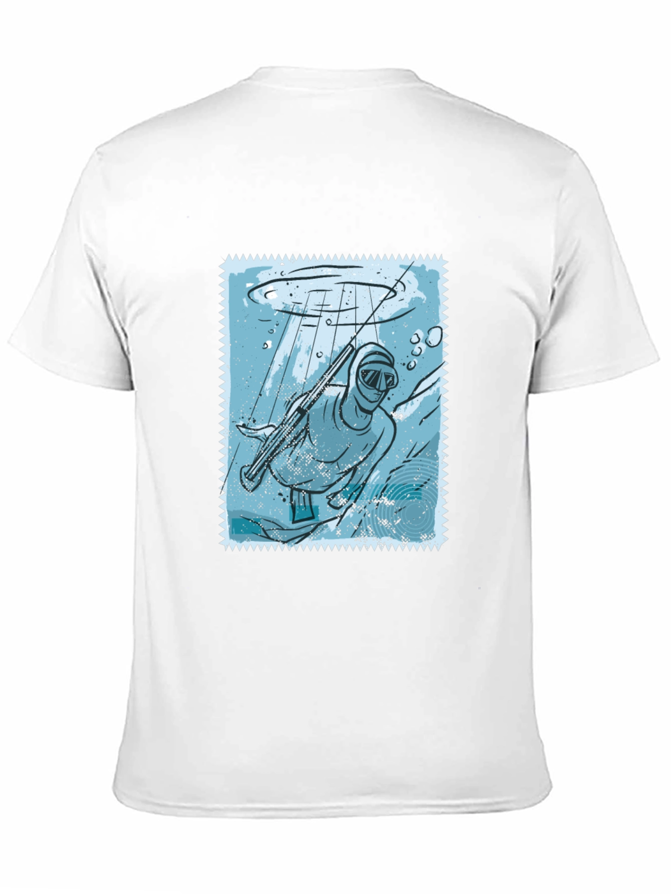 Spearfishing Stamp Tee - Black