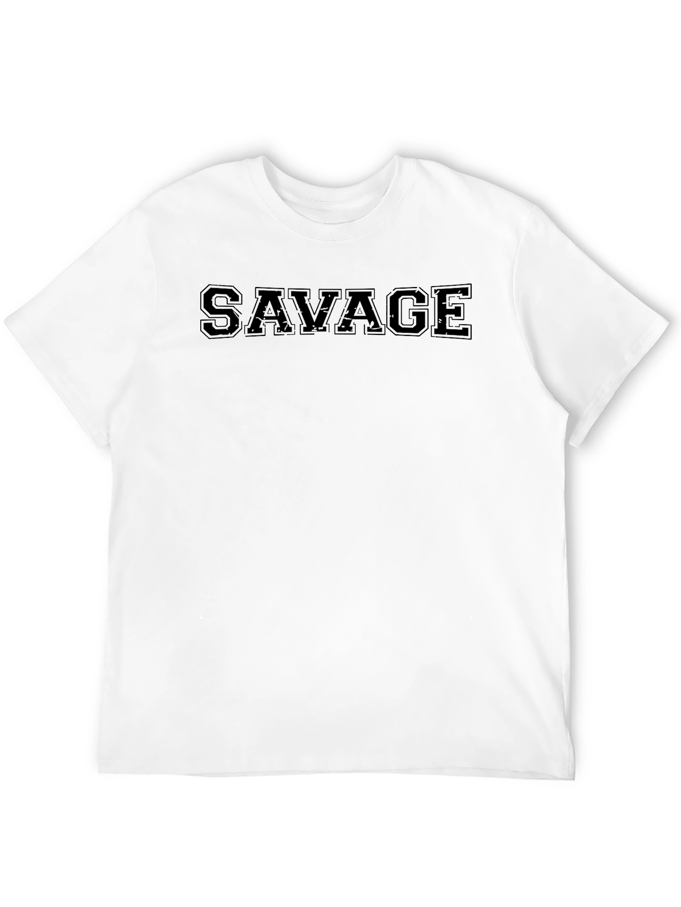 Savage Graphic Print Mens Black T-Shirt